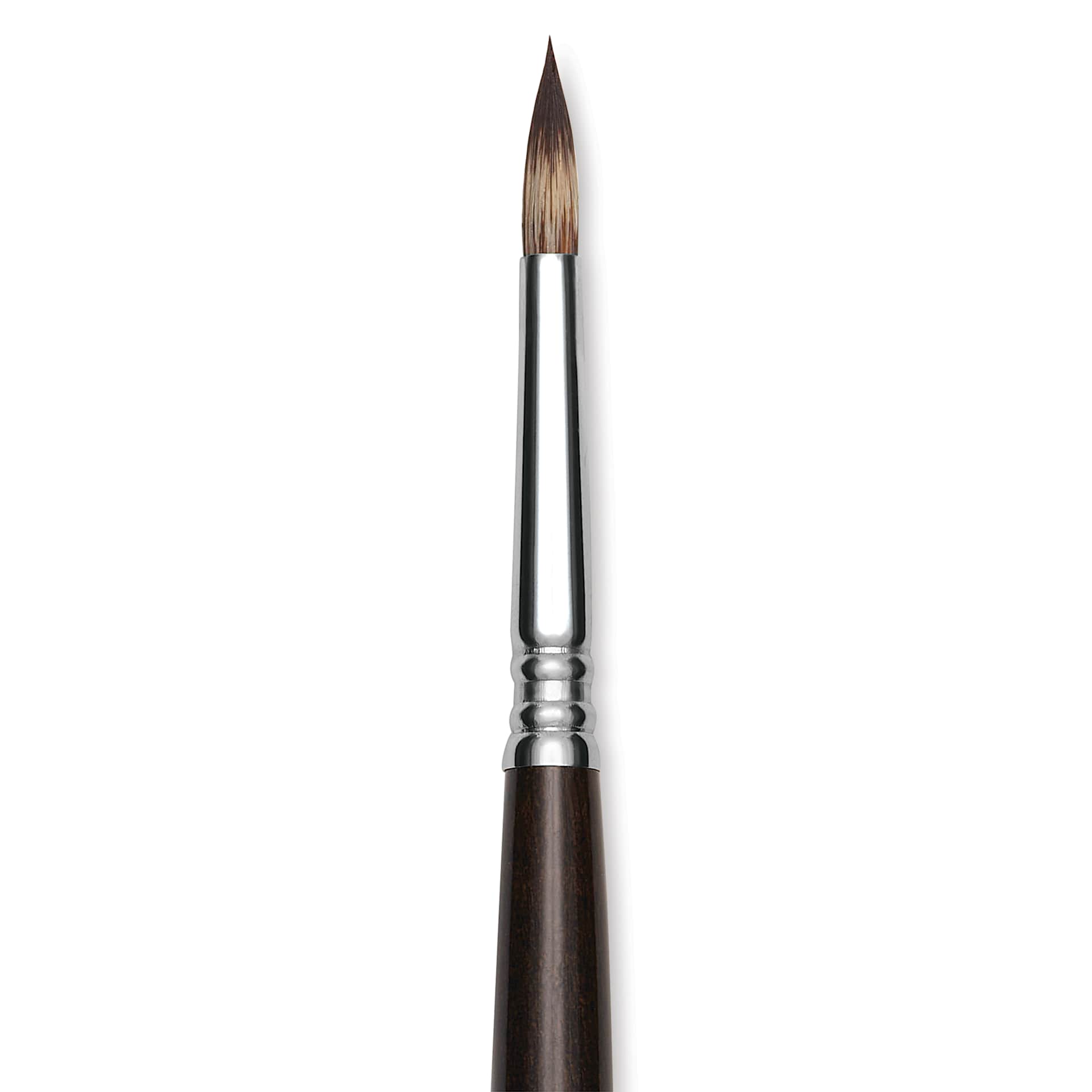 Escoda Vintage Synthetic Brush - Round Pointed, Long  Handle, Size 6