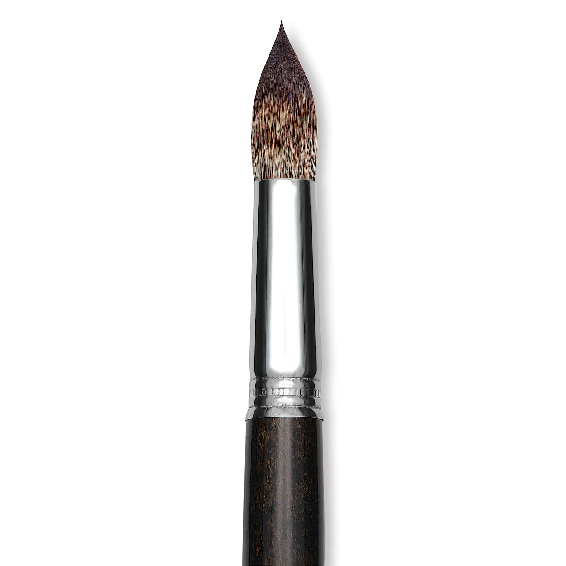 Escoda Vintage Synthetic Brush - Round Pointed, Long  Handle, Size 20