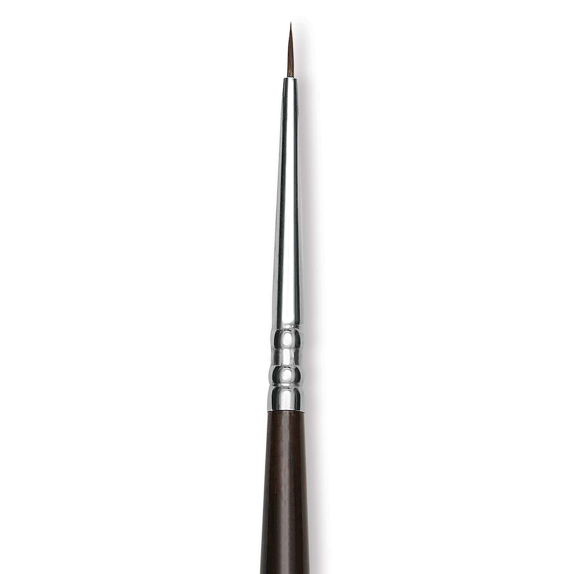 Escoda Vintage Synthetic Brush - Round Pointed, Long  Handle, Size 3/0