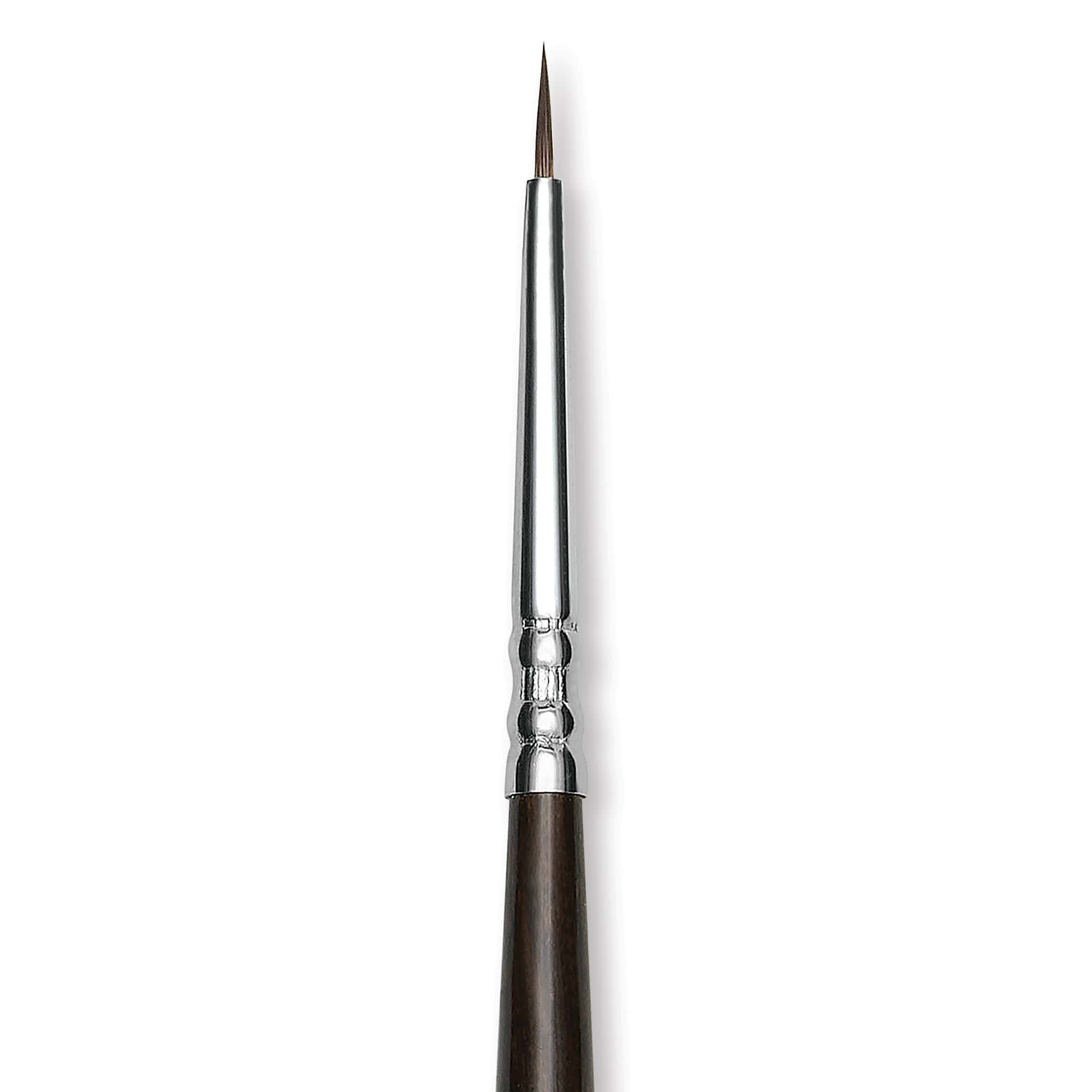 Escoda Vintage Synthetic Brush - Round Pointed, Long  Handle, Size 2/0