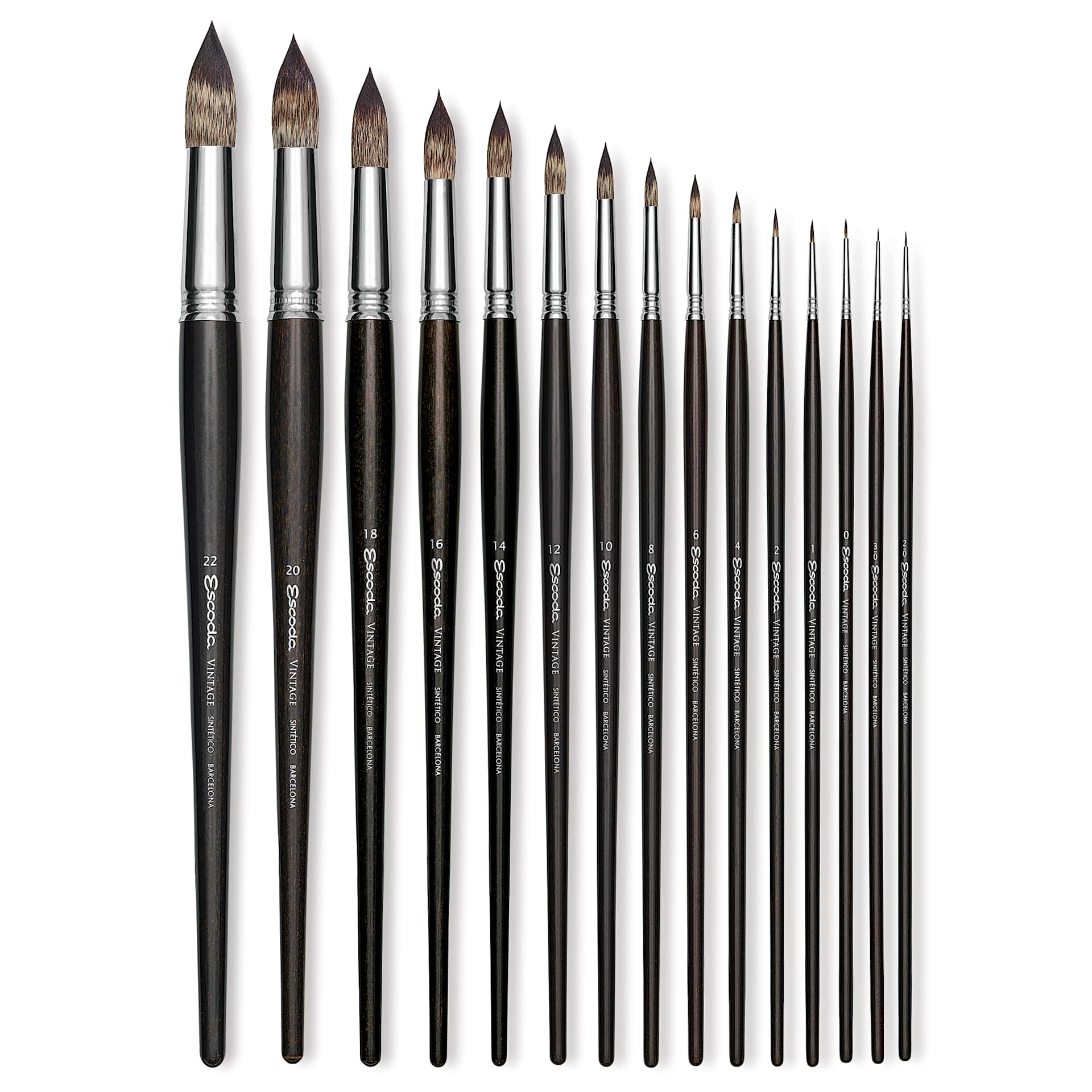 Escoda Vintage Synthetic Brushes and Set