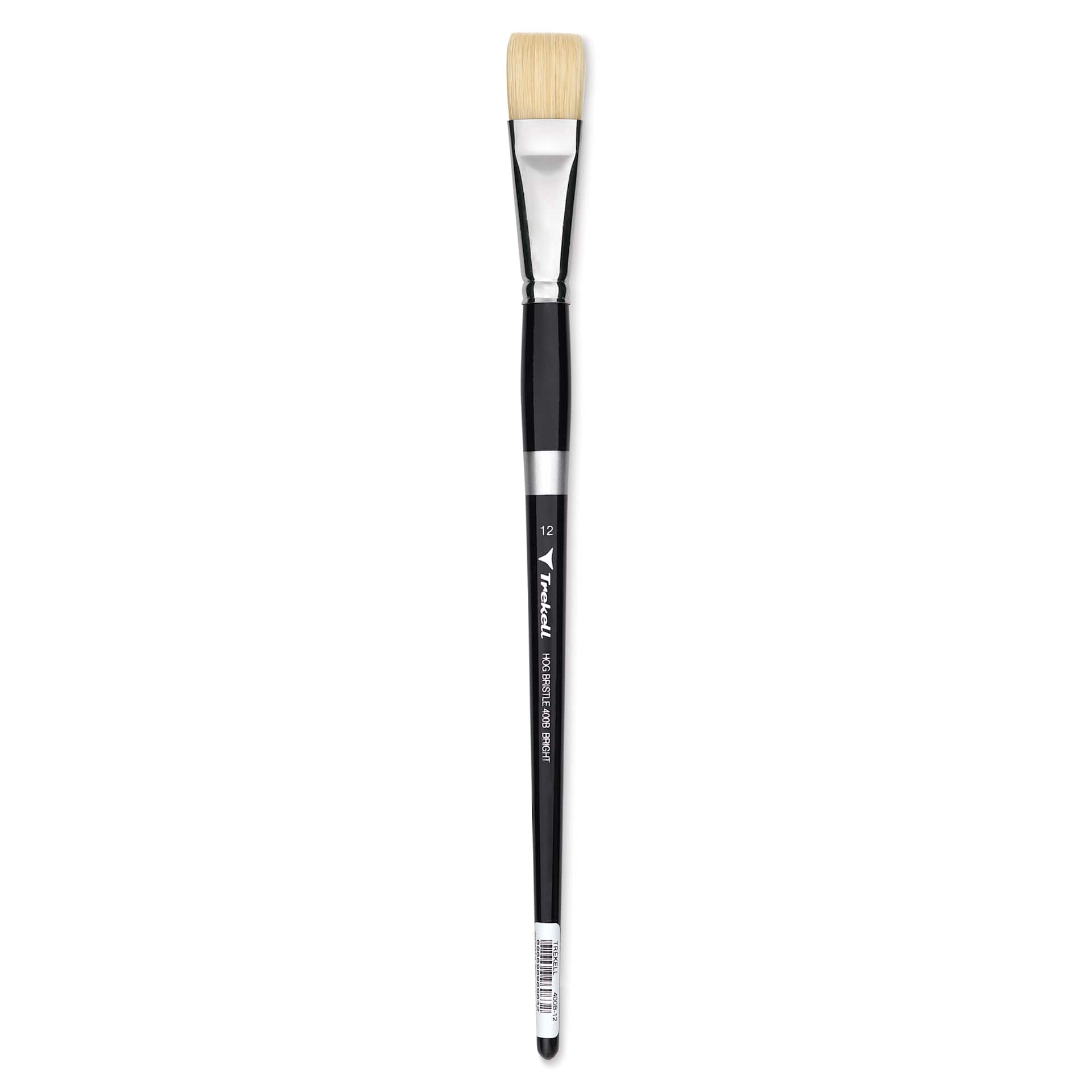 Trekell Hog Bristle Brush - Bright, Long Handle, Size 12