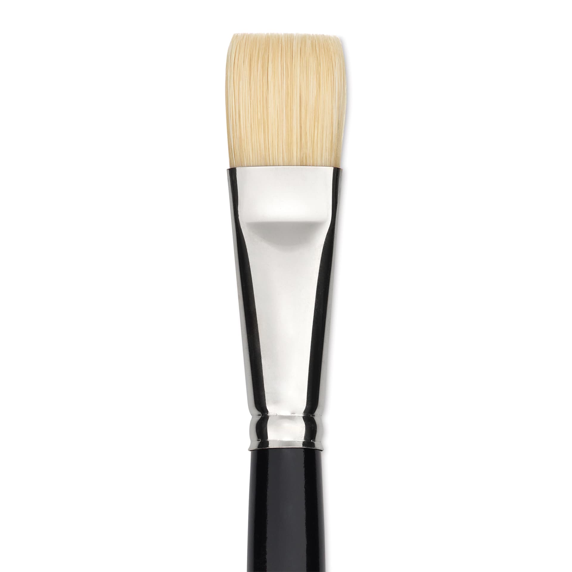 Trekell Hog Bristle Brush - Bright, Long Handle, Size 12, close up