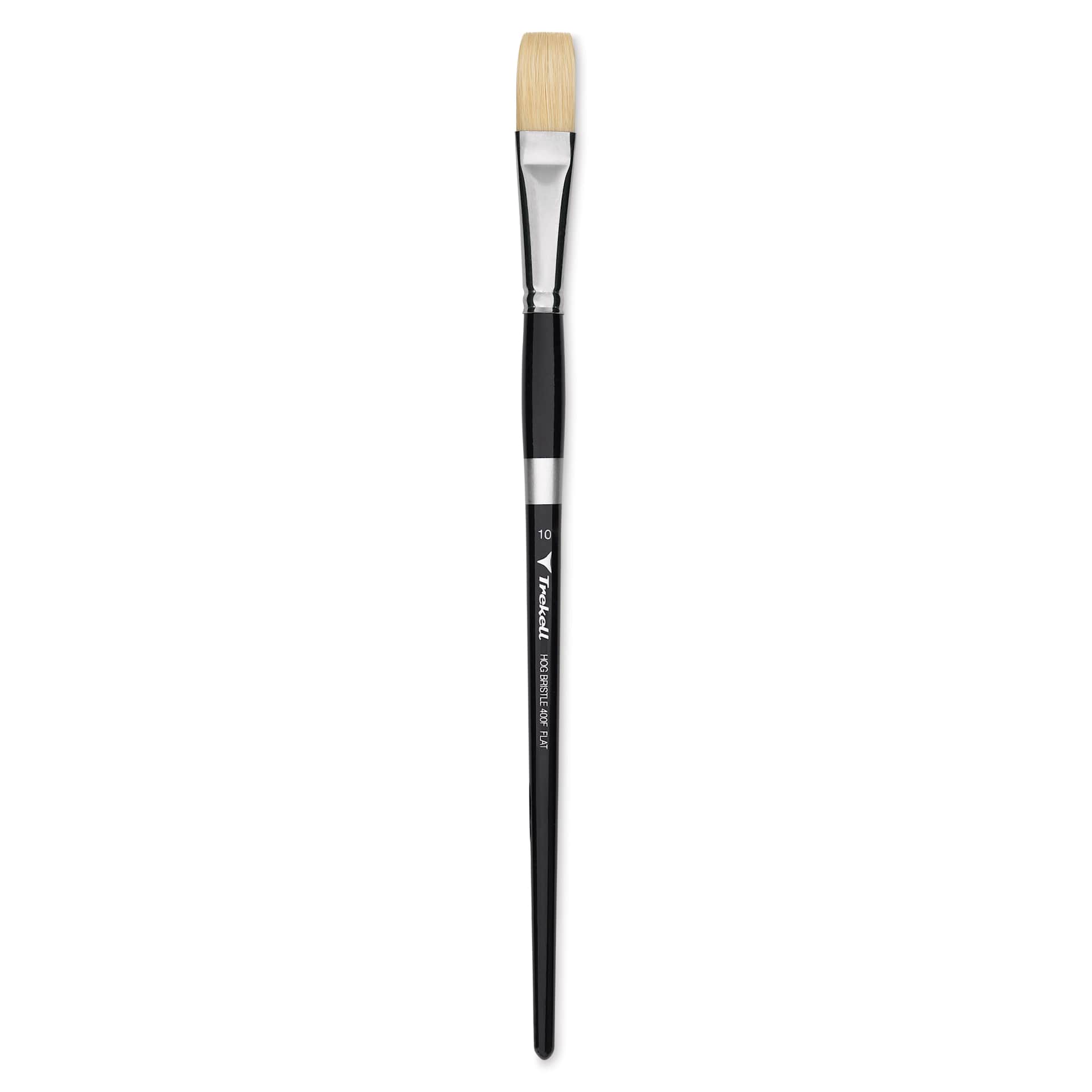 Trekell Hog Bristle Brush - Flat, Long Handle, Size 10