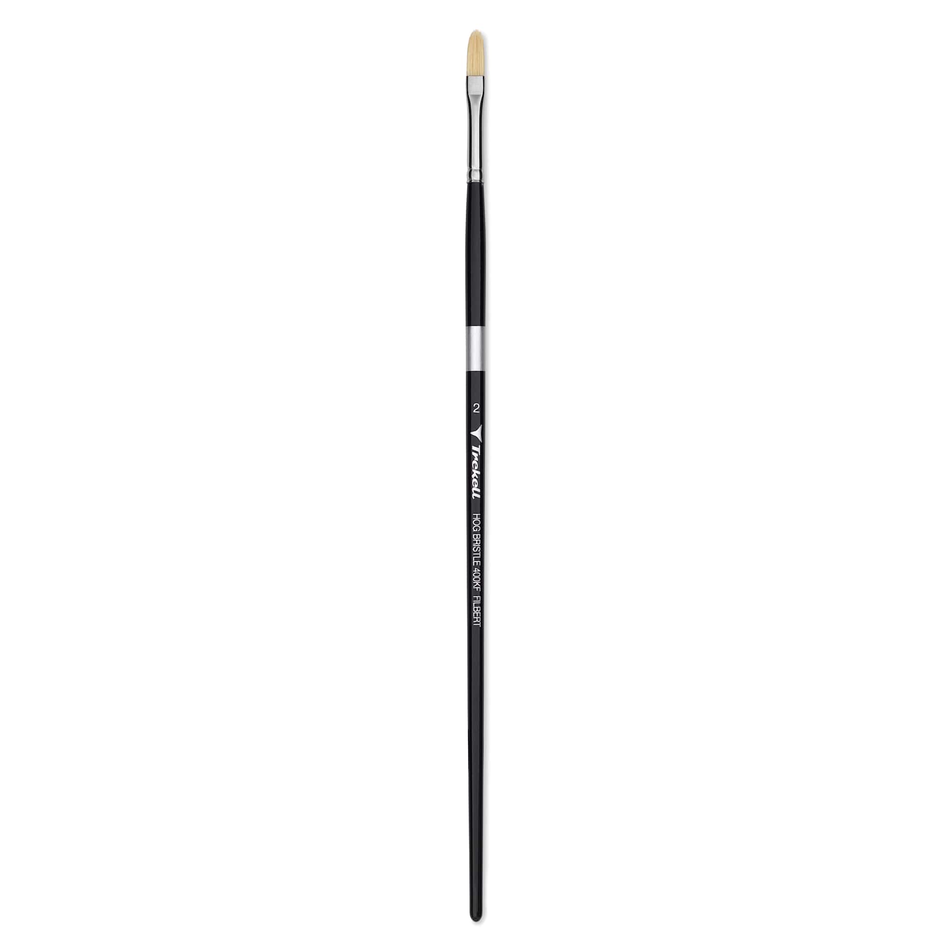 Trekell Hog Bristle Brush - Filbert, Long Handle, Size 2