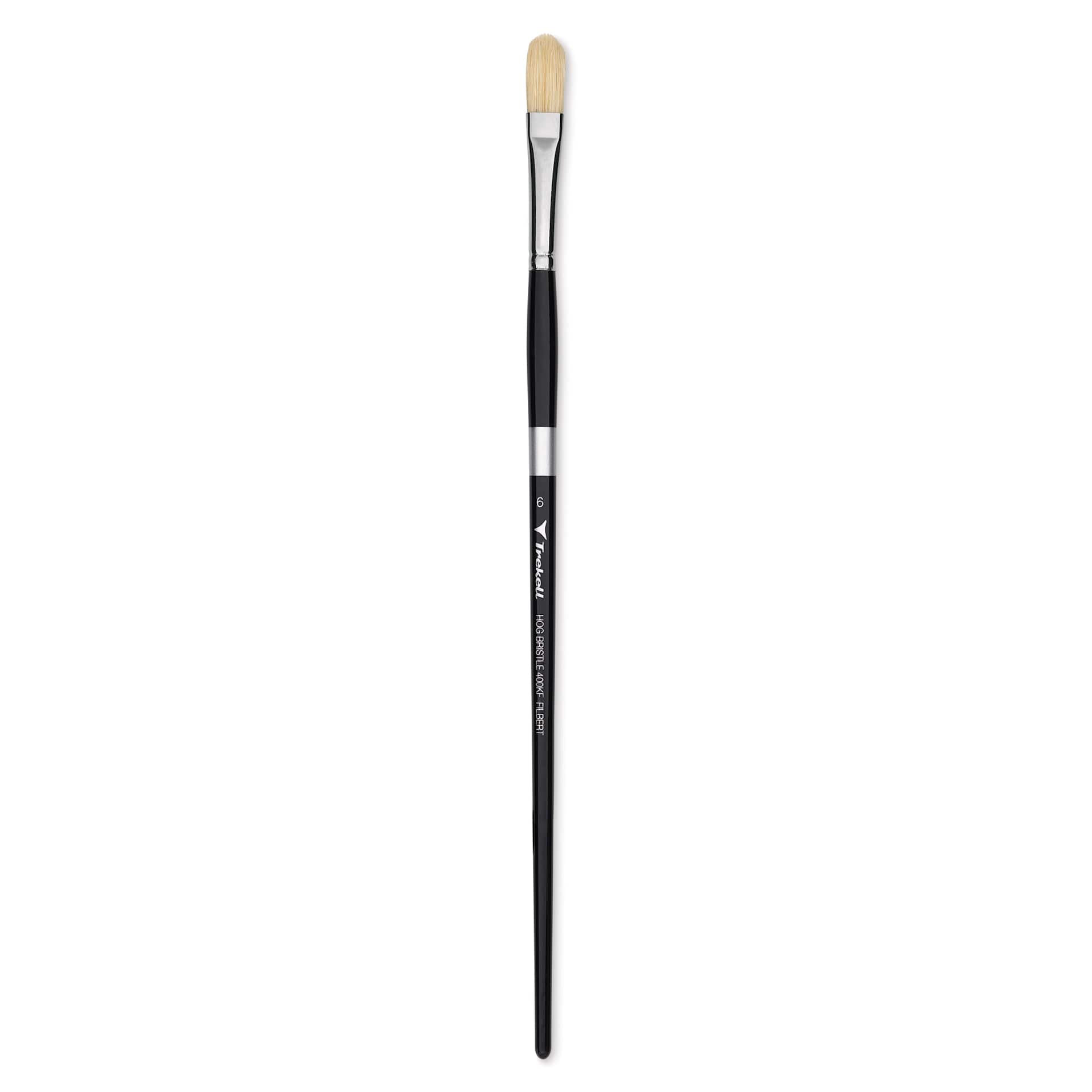 Trekell Hog Bristle Brush - Filbert, Long Handle, Size 6