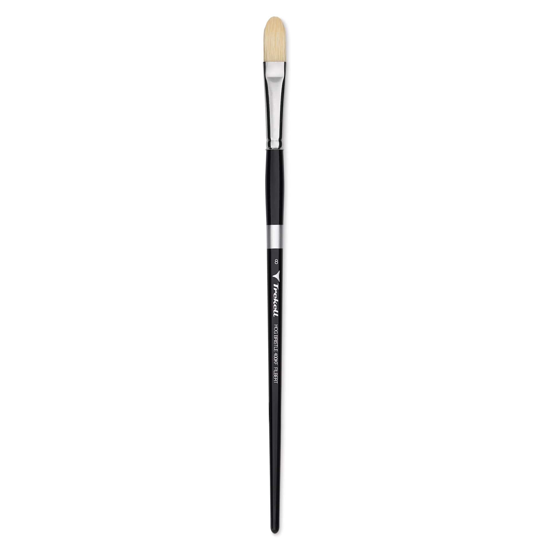 Trekell Hog Bristle Brush - Filbert, Long Handle, Size 8