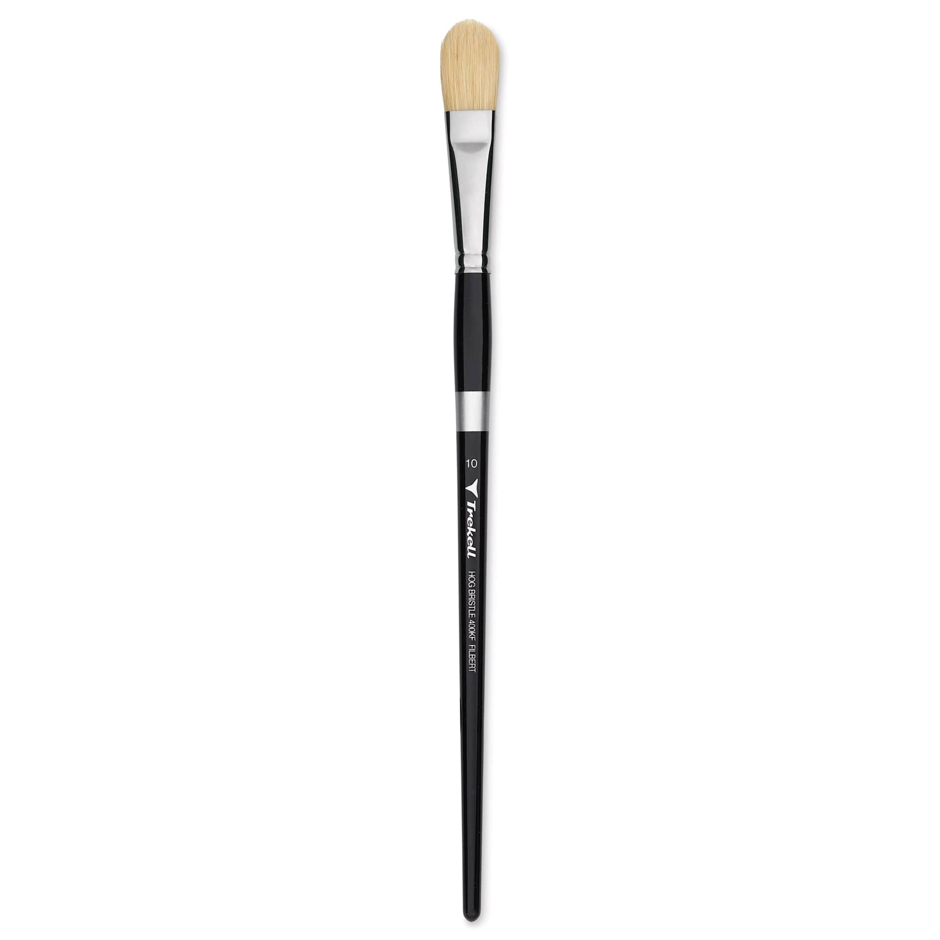 Trekell Hog Bristle Brush - Filbert, Long Handle, Size 10