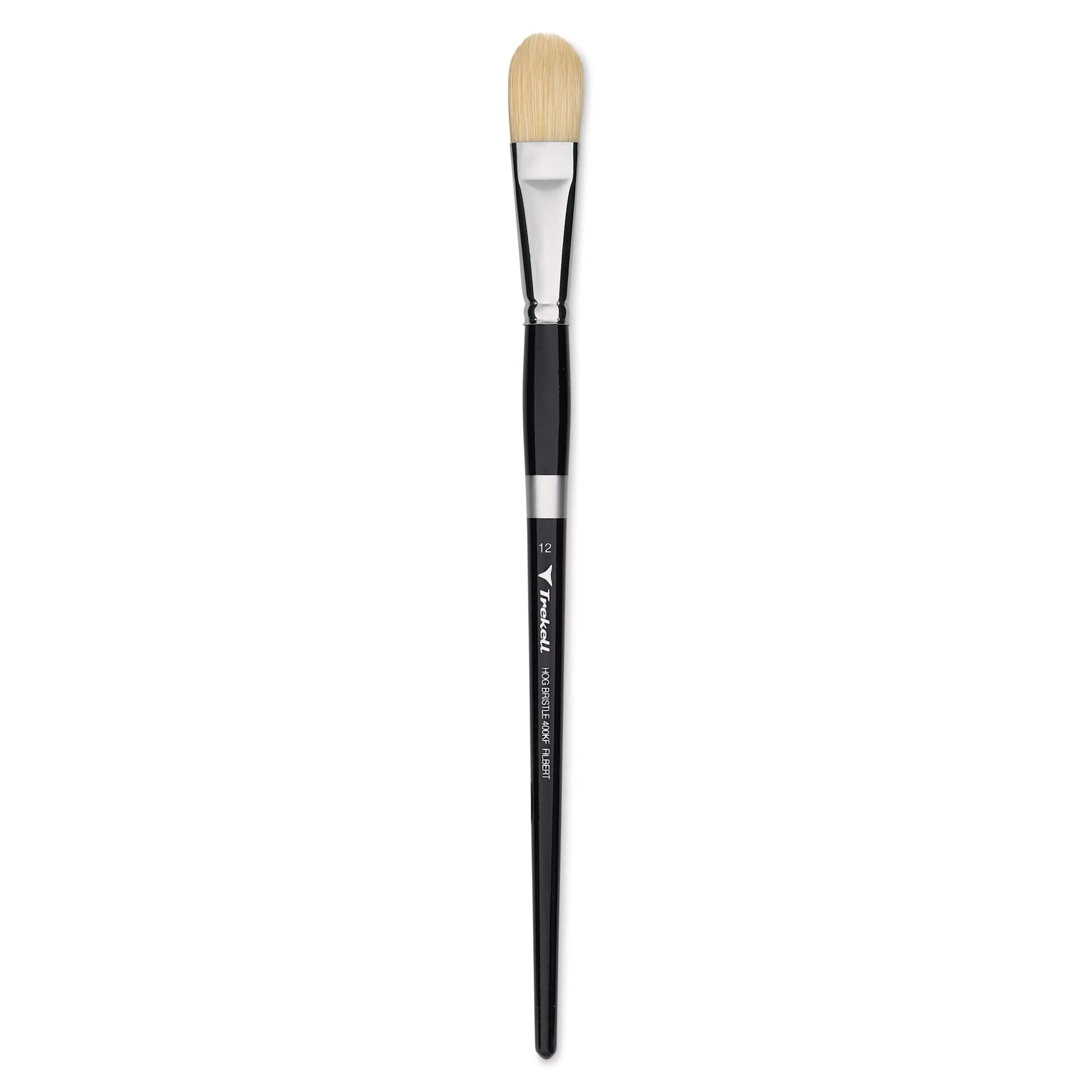 Trekell Hog Bristle Brush - Filbert, Long Handle, Size 12