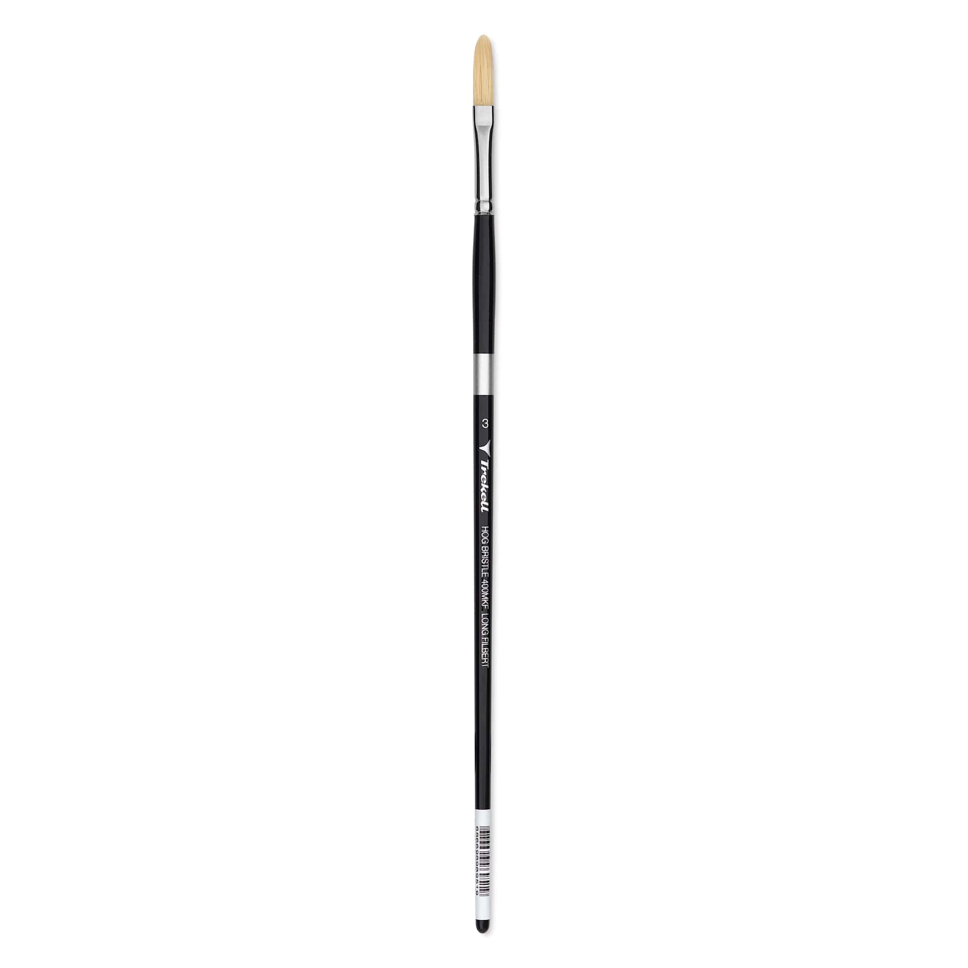 Trekell Hog Bristle Brush - Long Filbert, Long Handle, Size 3