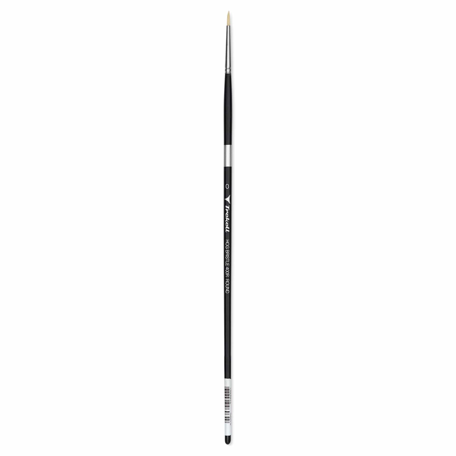 Trekell Hog Bristle Brush - Round, Long Handle, Size 0