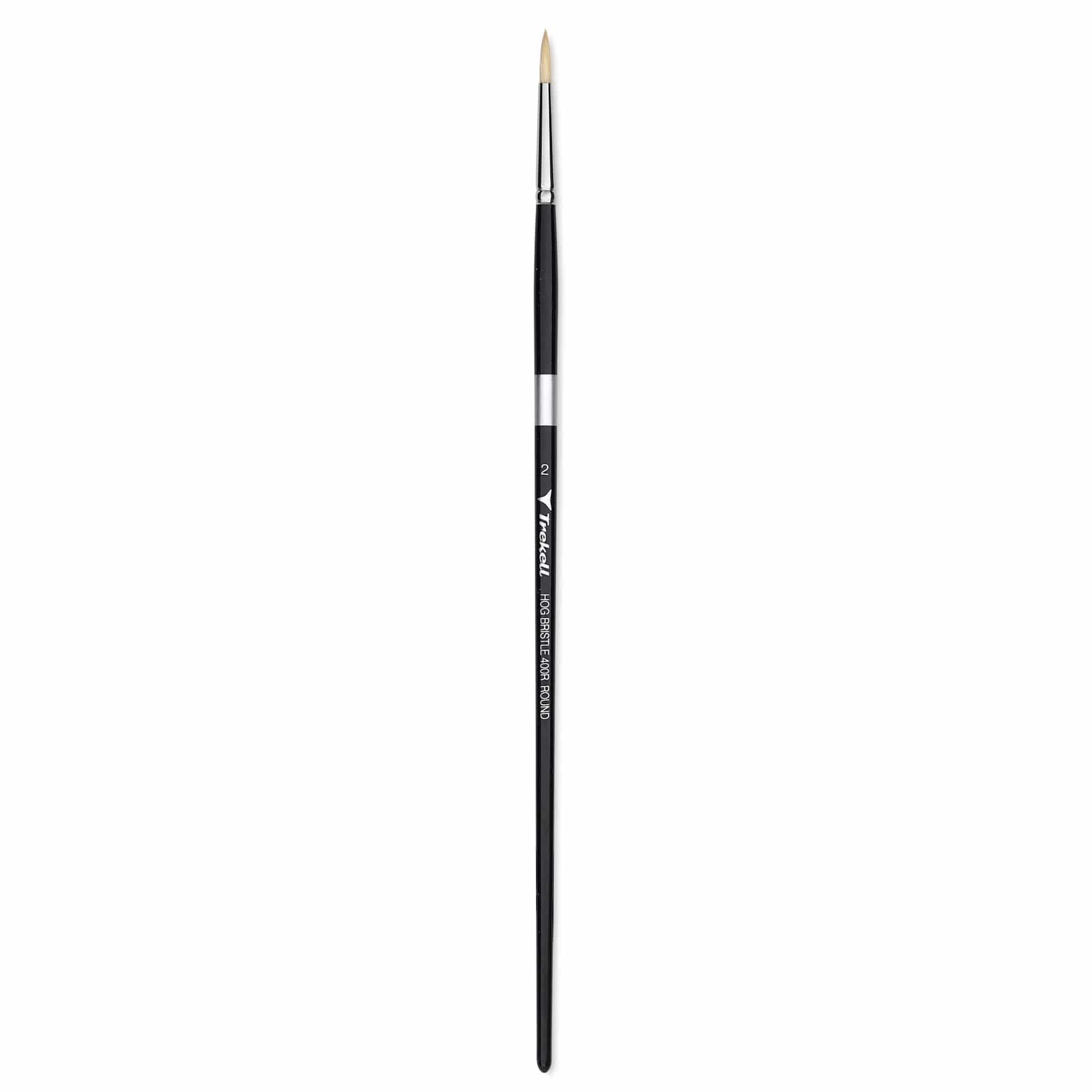 Trekell Hog Bristle Brush - Round, Long Handle, Size 2