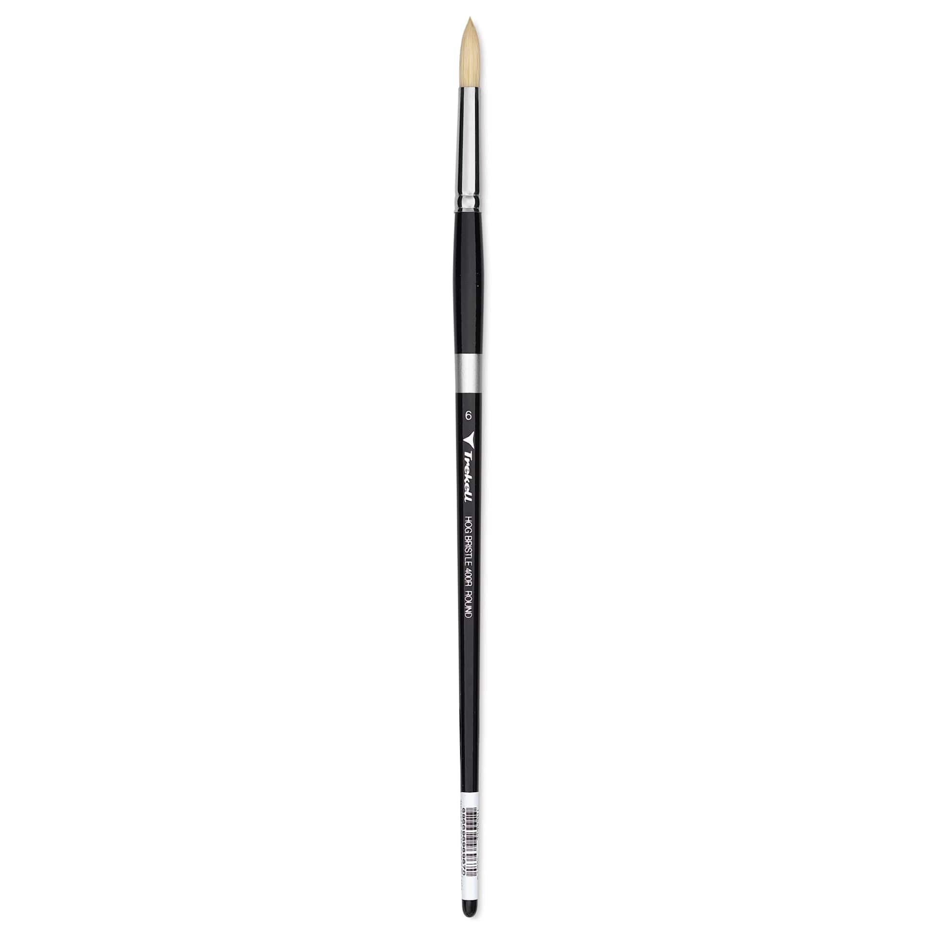 Trekell Hog Bristle Brush - Round, Long Handle, Size 6