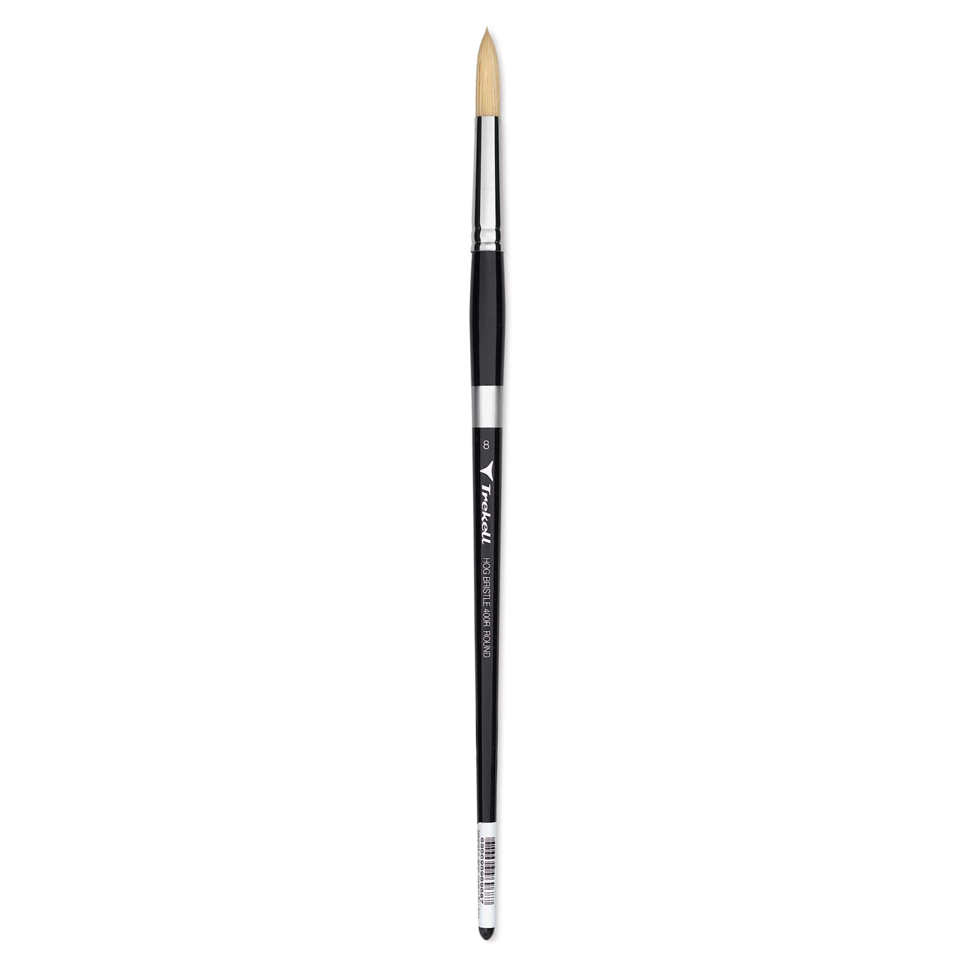 Trekell Hog Bristle Brush - Round, Long Handle, Size 8