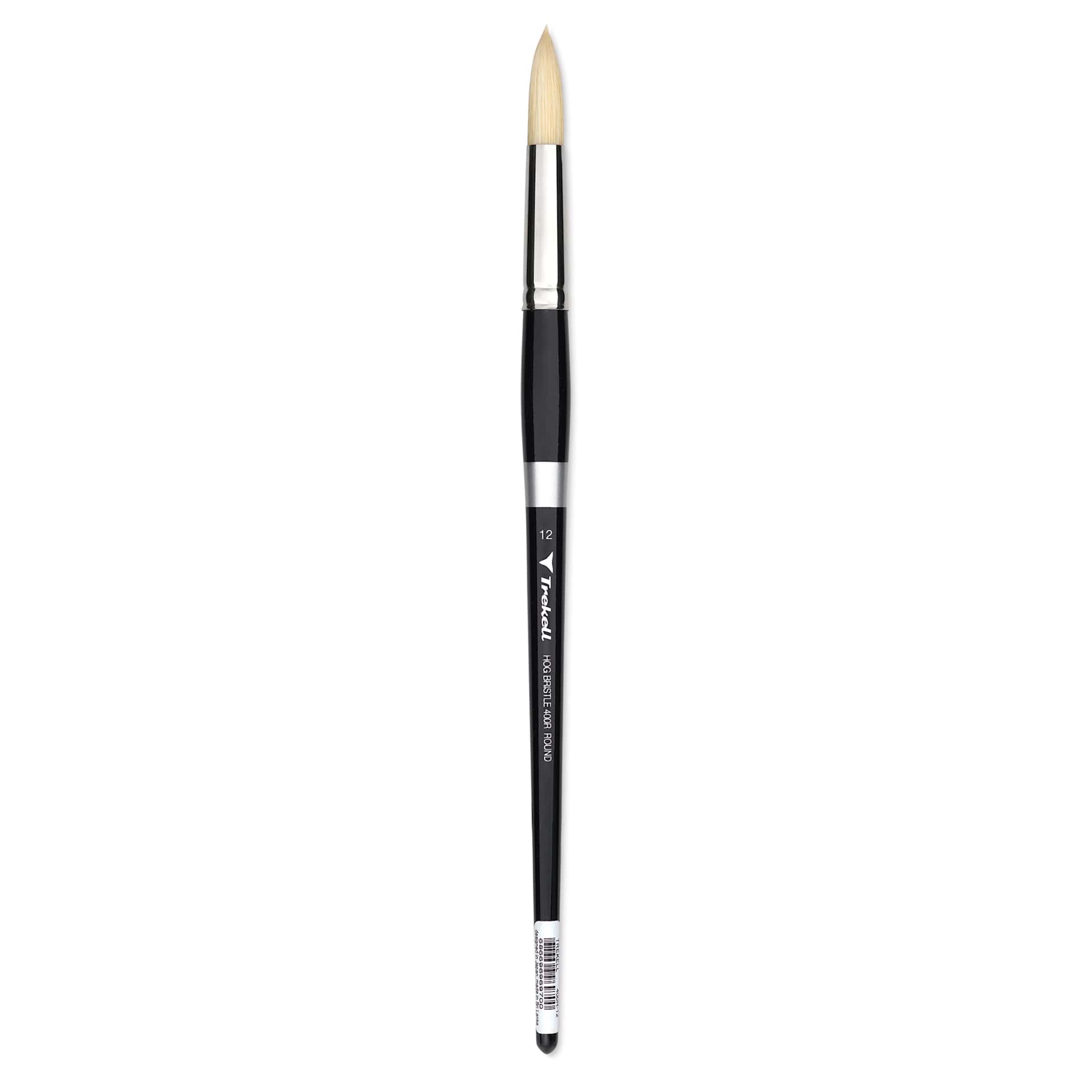 Trekell Hog Bristle Brush - Round, Long Handle, Size 12