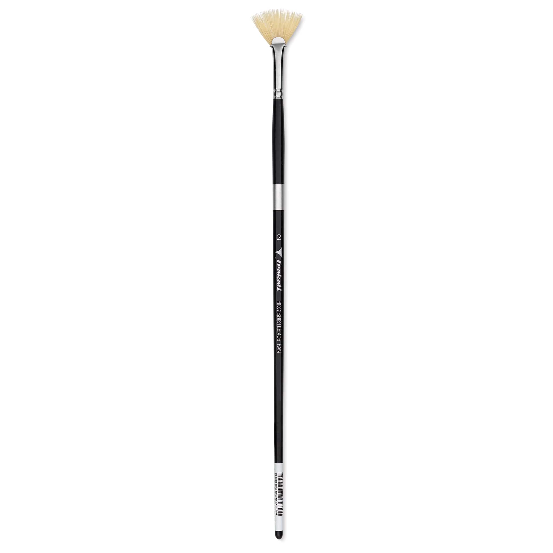 Trekell Hog Bristle Brush - Fan, Long Handle, Size 2
