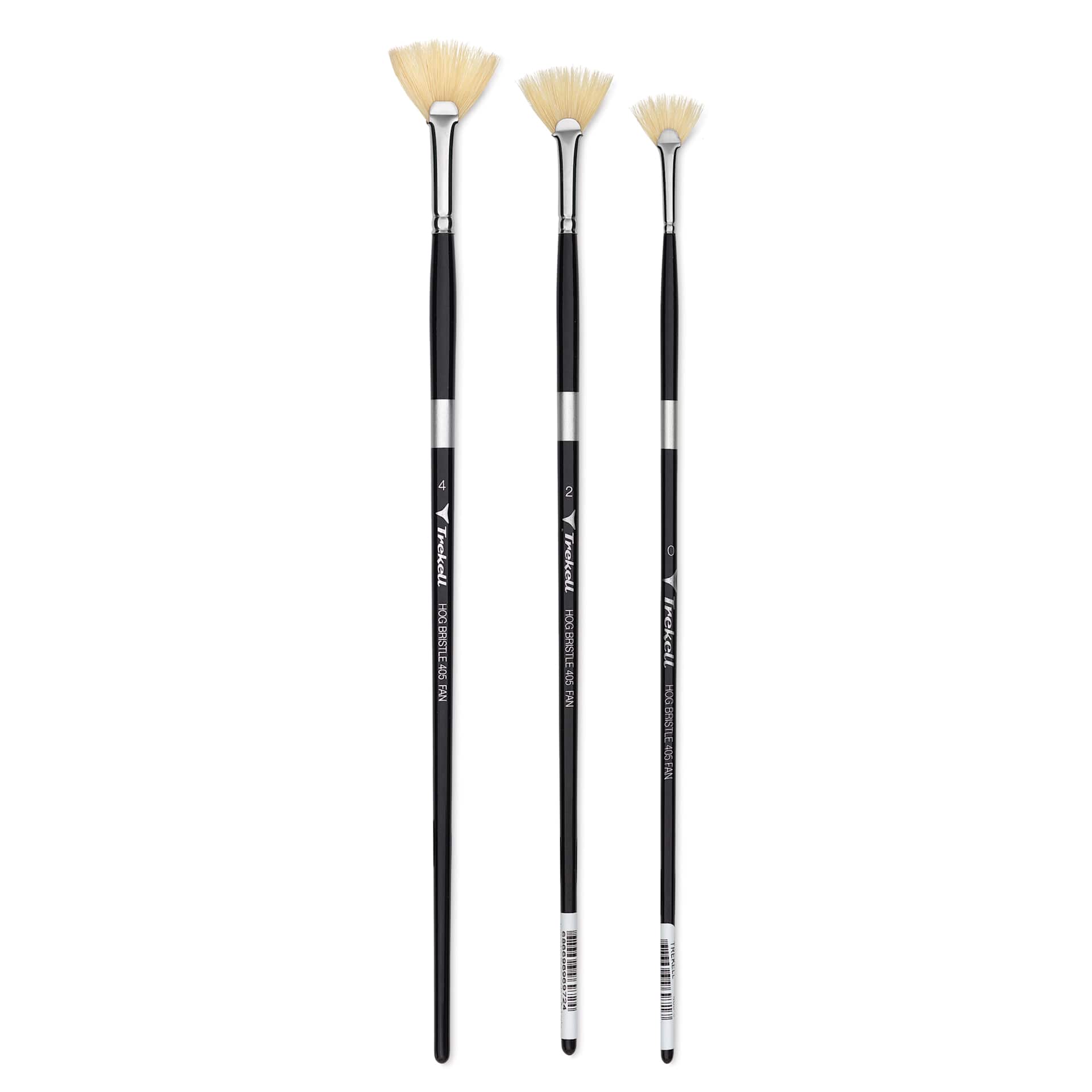 Trekell Hog Bristle Brushes - Fans in available sizes