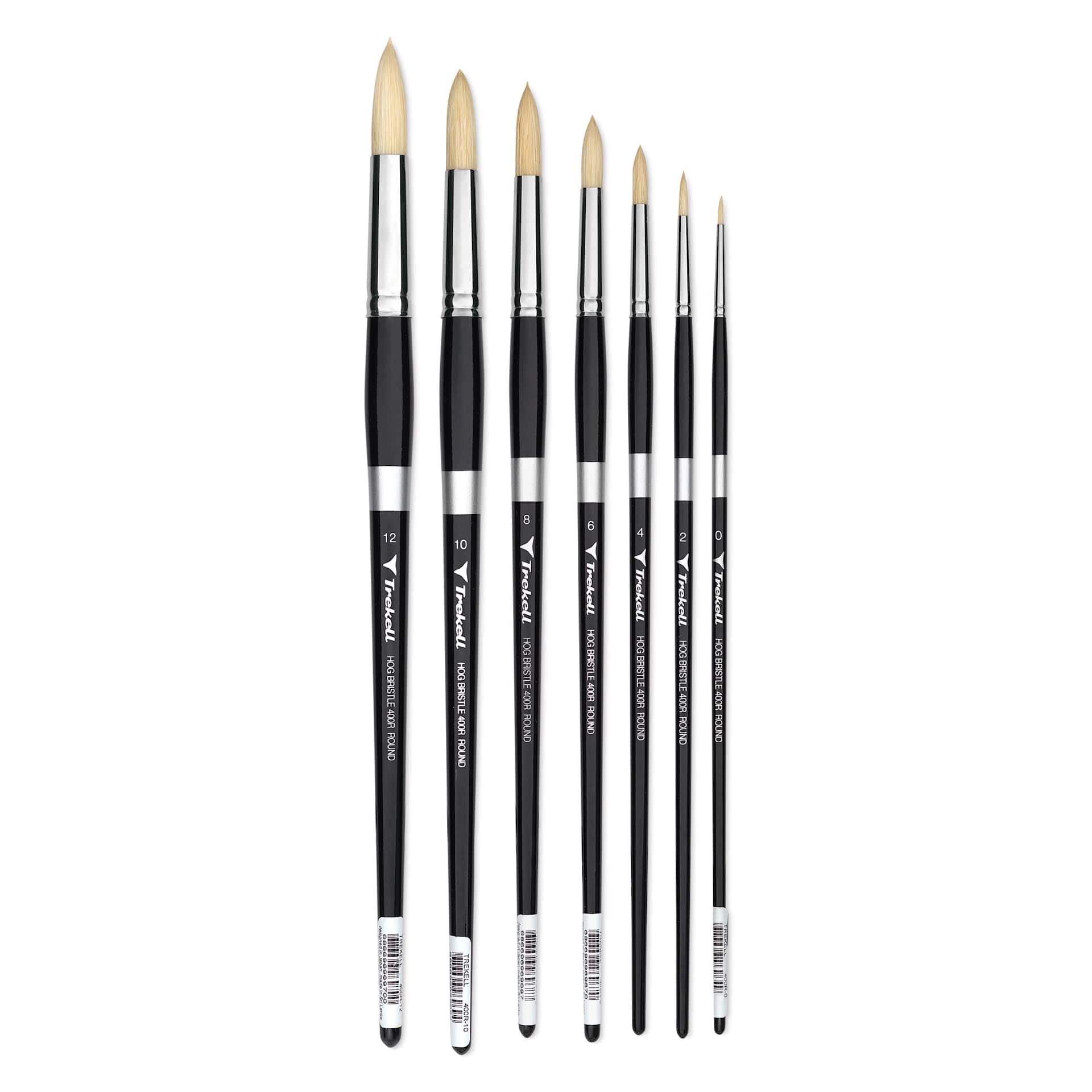 Trekell Hog Bristle Brushes - Rounds in available sizes