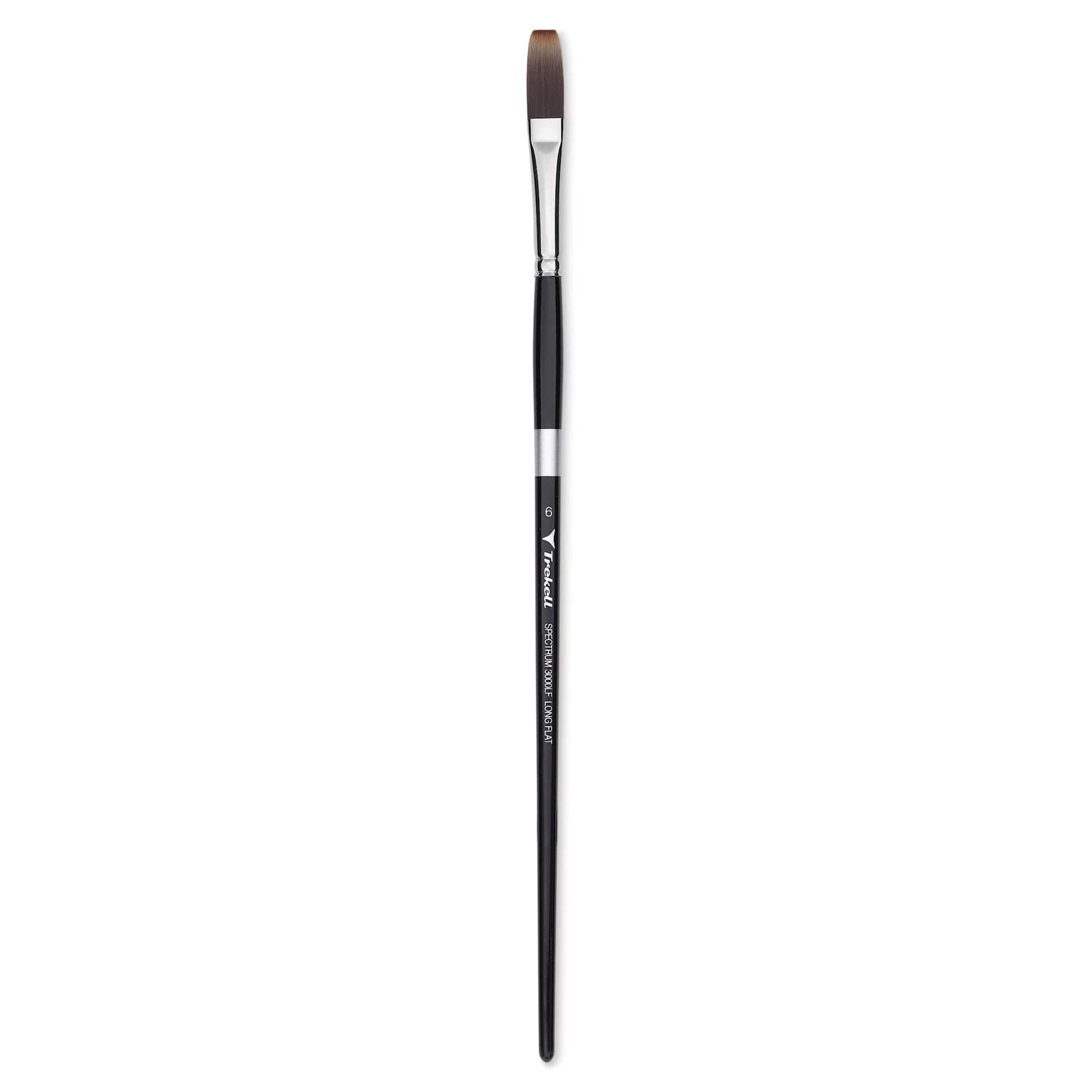 Trekell Spectrum Brush - Long Flat, Long Handle, Size 6