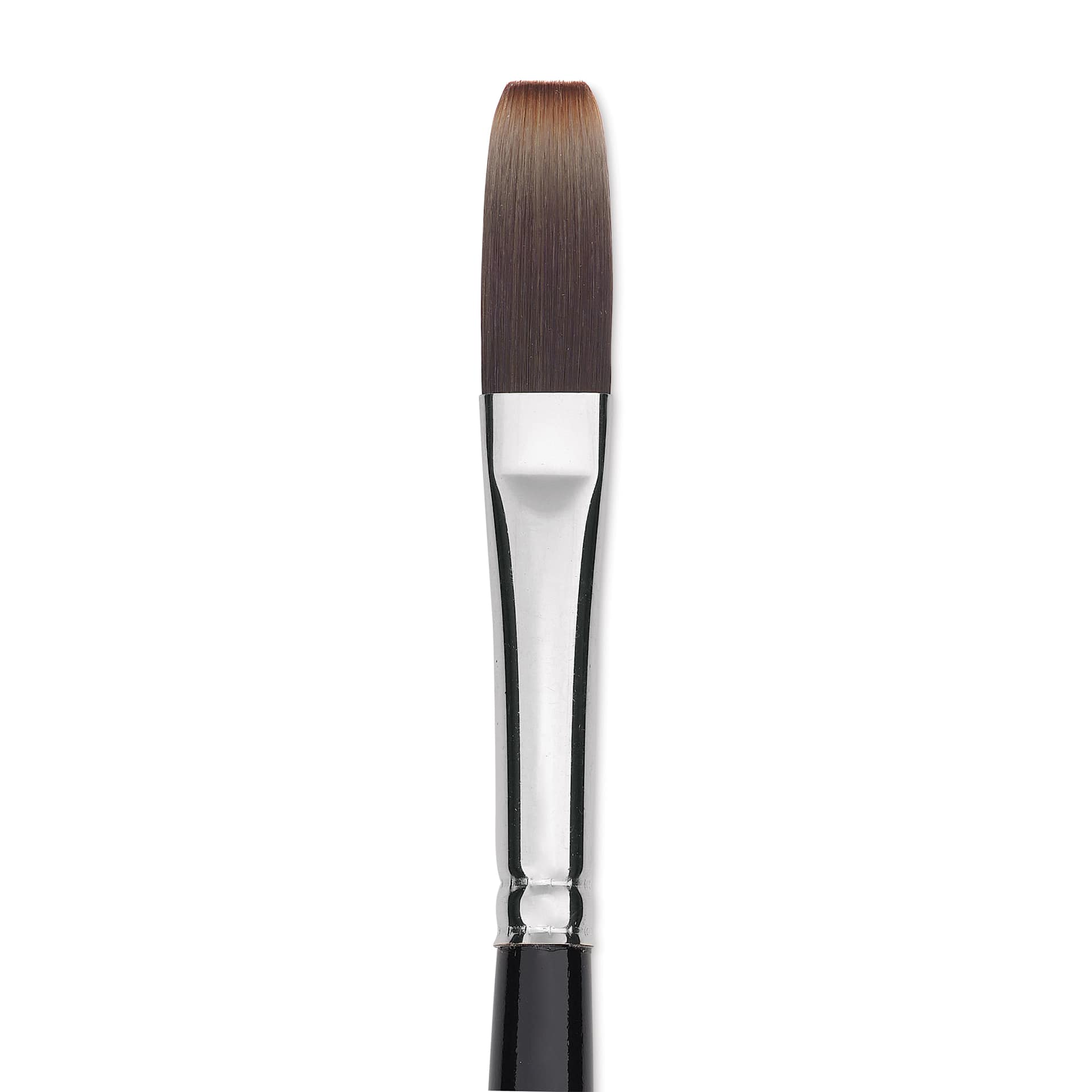 Trekell Spectrum Brush - Long Flat, Long Handle, Size 6, close up