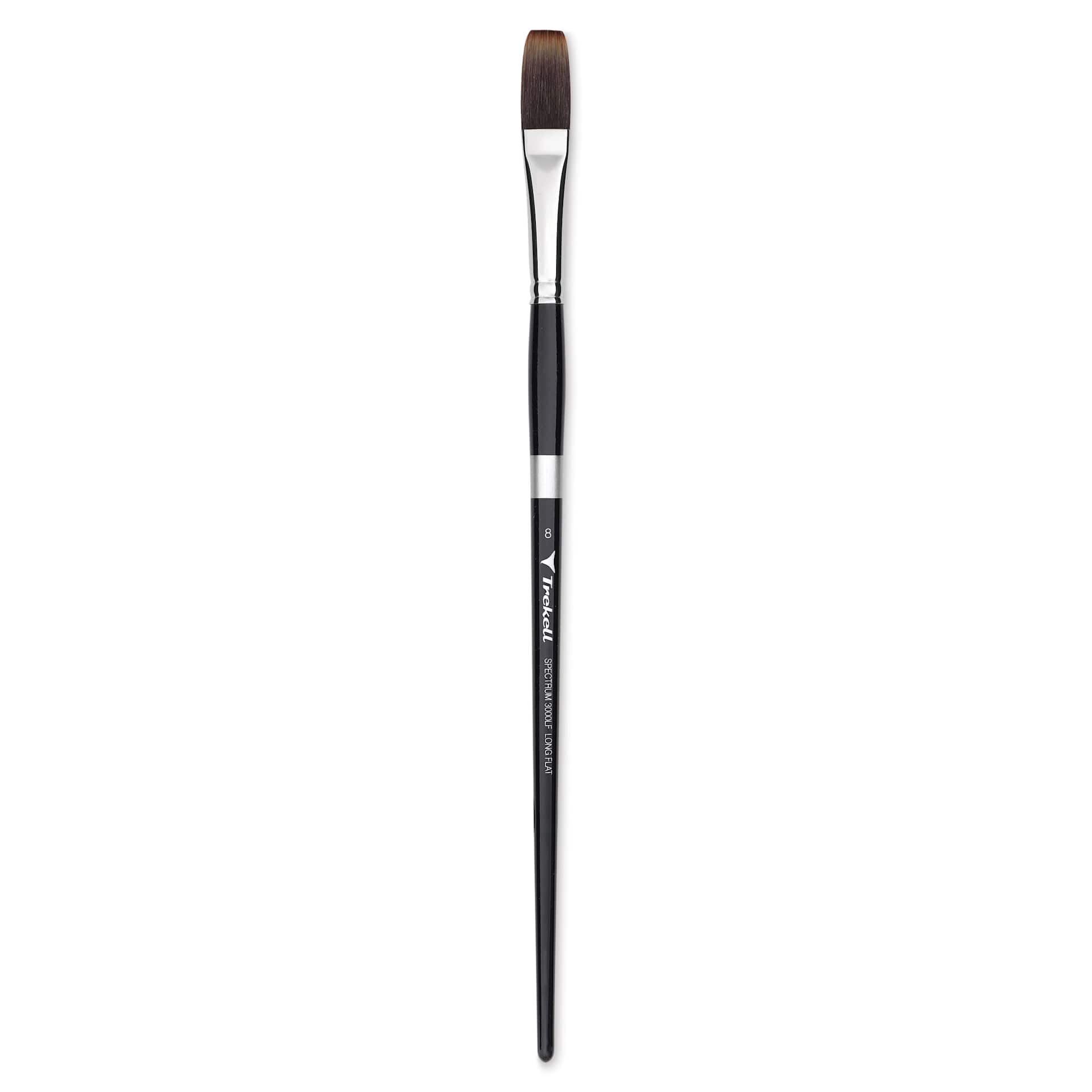 Trekell Spectrum Brush - Long Flat, Long Handle, Size 8