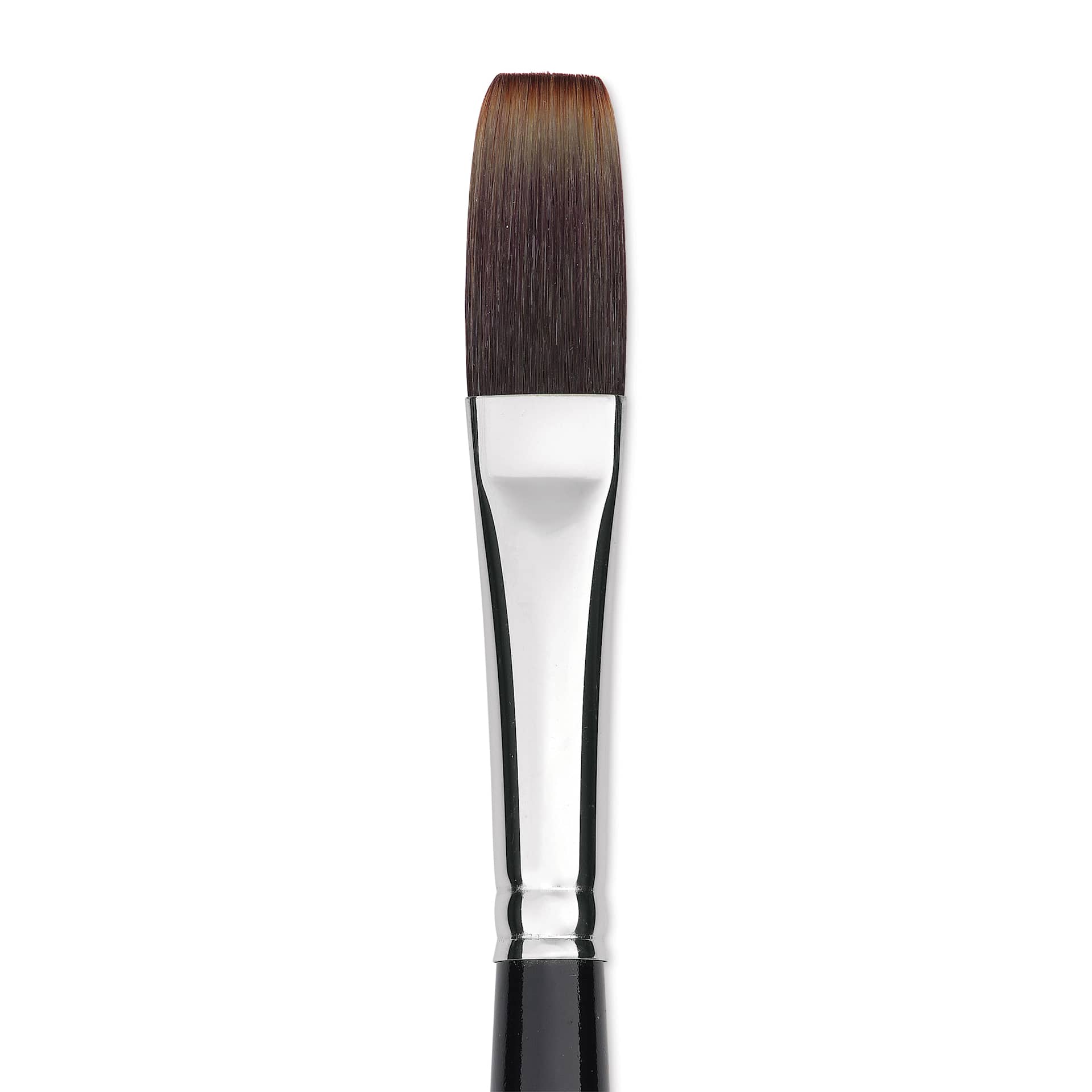 Trekell Spectrum Brush - Long Flat, Long Handle, Size 8, close up