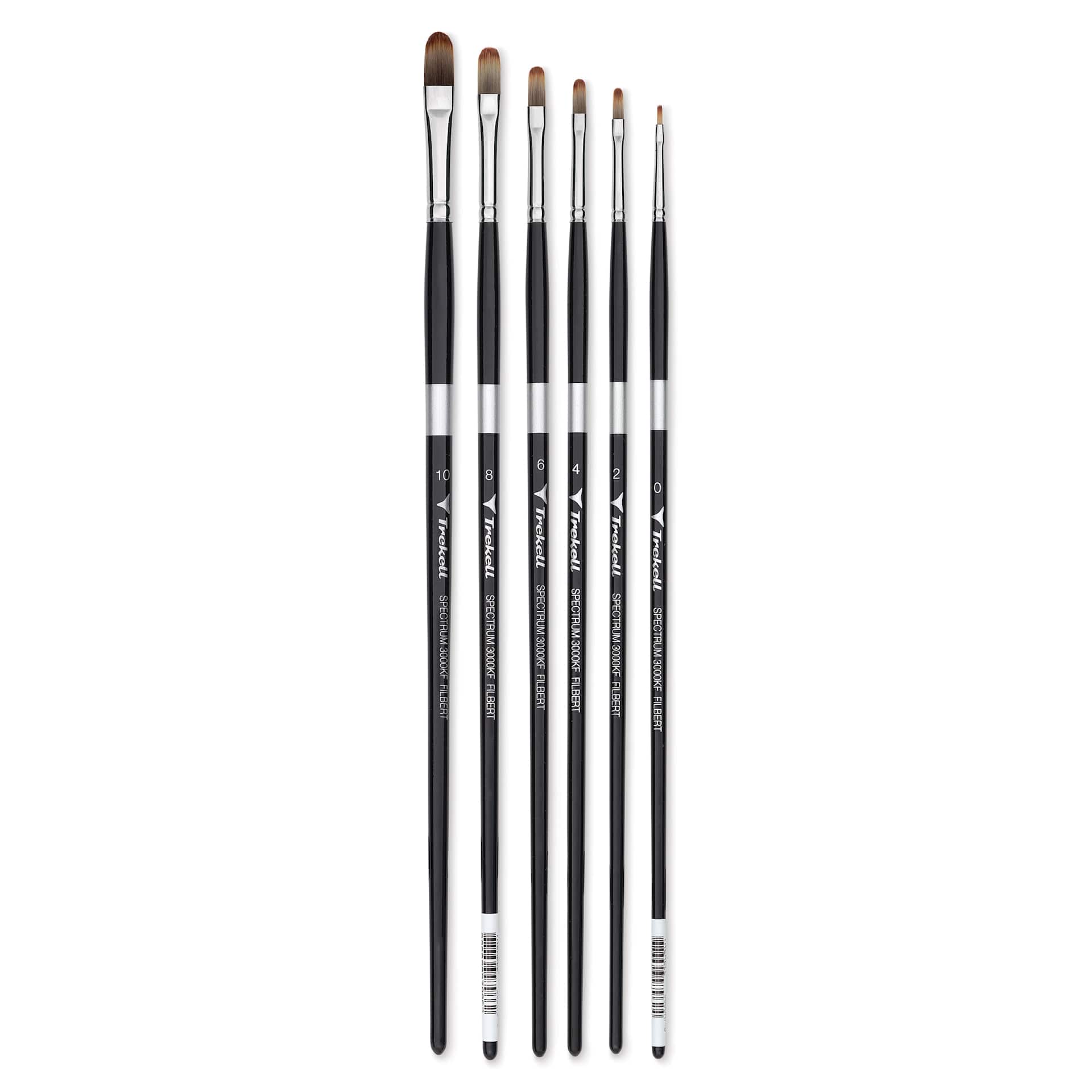 Trekell Spectrum Brushes - Filberts in available sizes