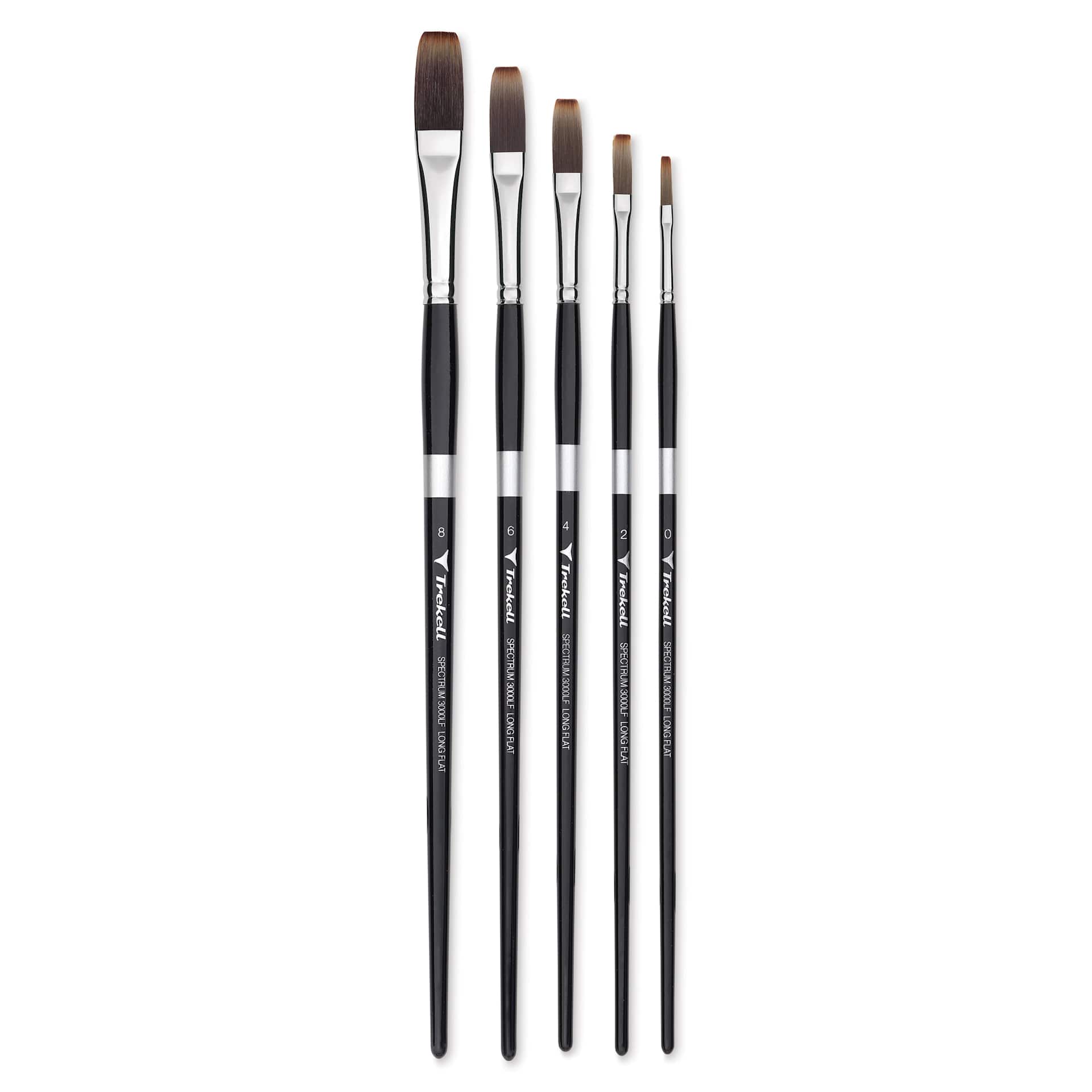Trekell Spectrum Brushes - Long Flats in available sizes