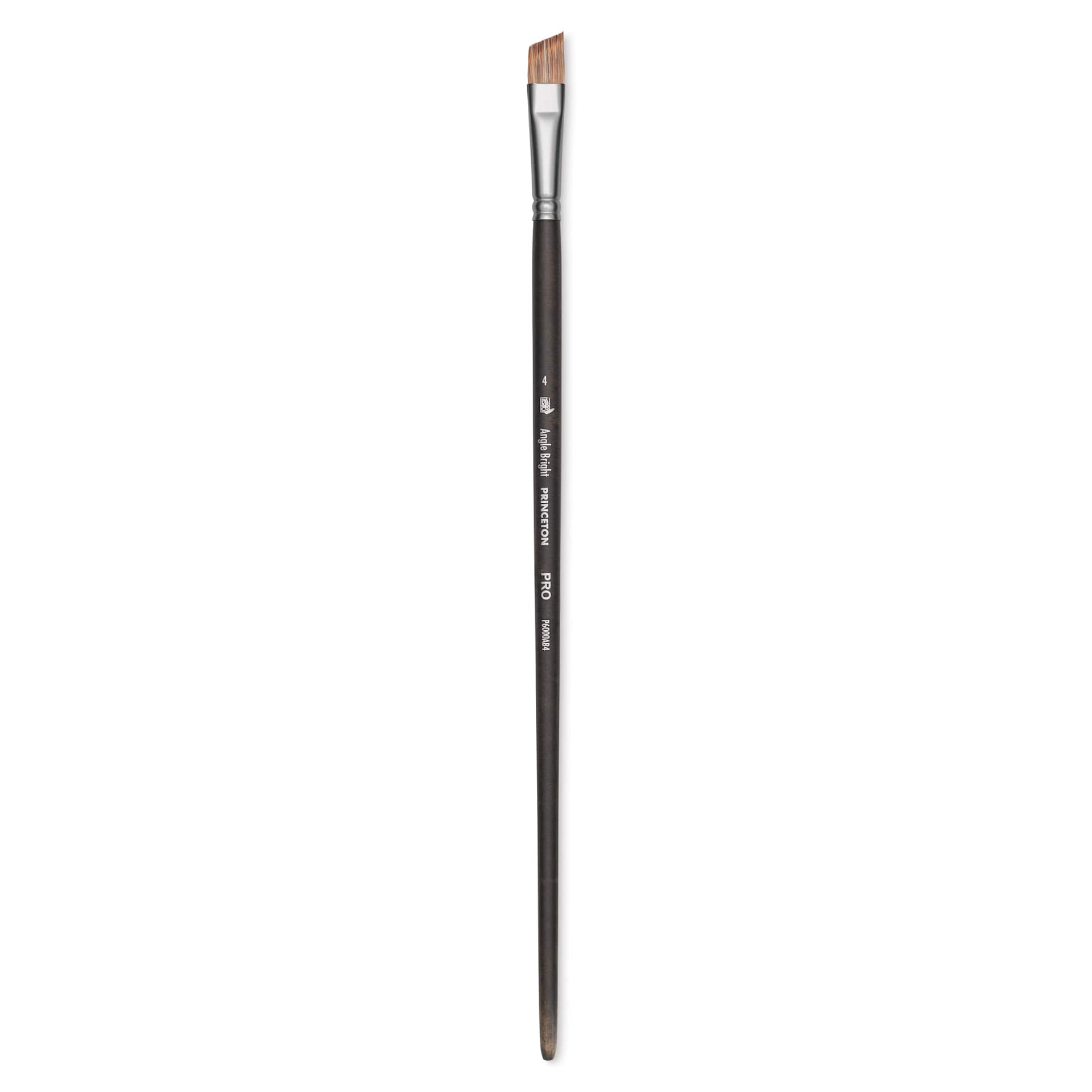 Princeton Pro Series 6000 Brush - Angle Bright, Long Handle, Size 4