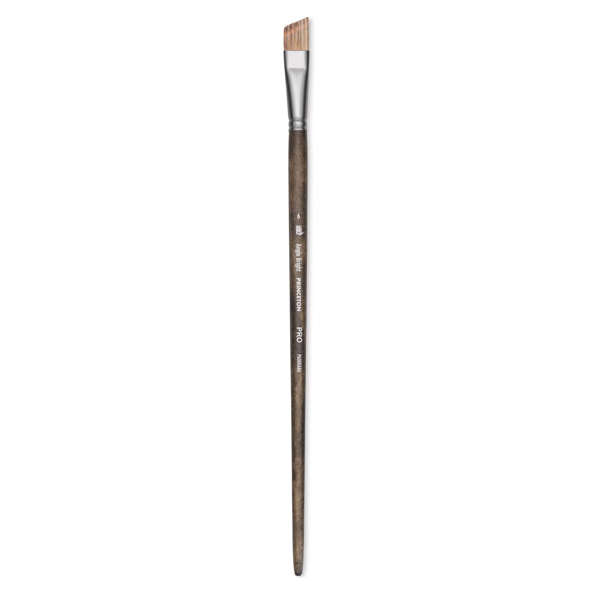 Princeton Pro Series 6000 Brush - Angle Bright, Long Handle, Size 6