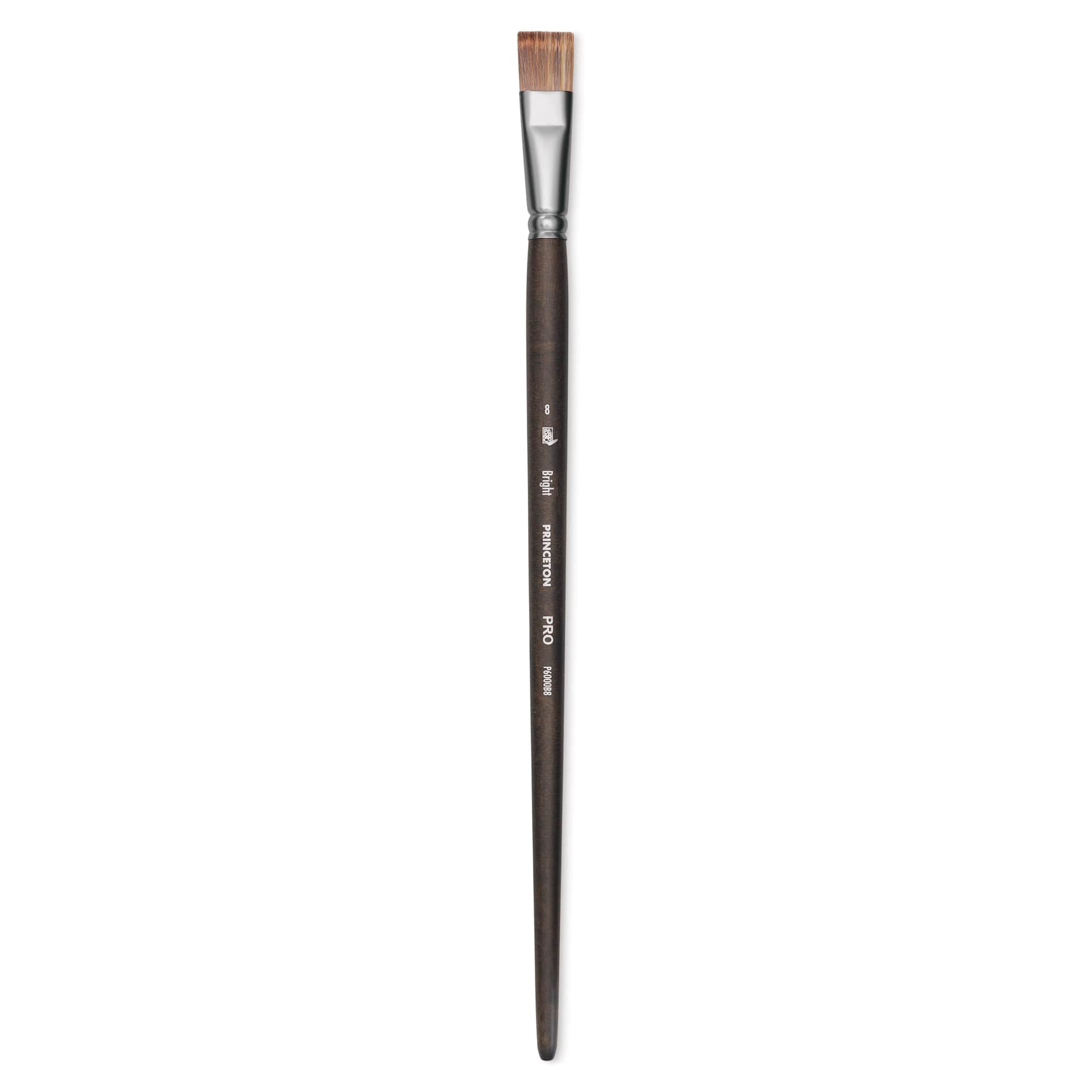 Princeton Pro Series 6000 Brush - Bright, Long Handle, Size 8