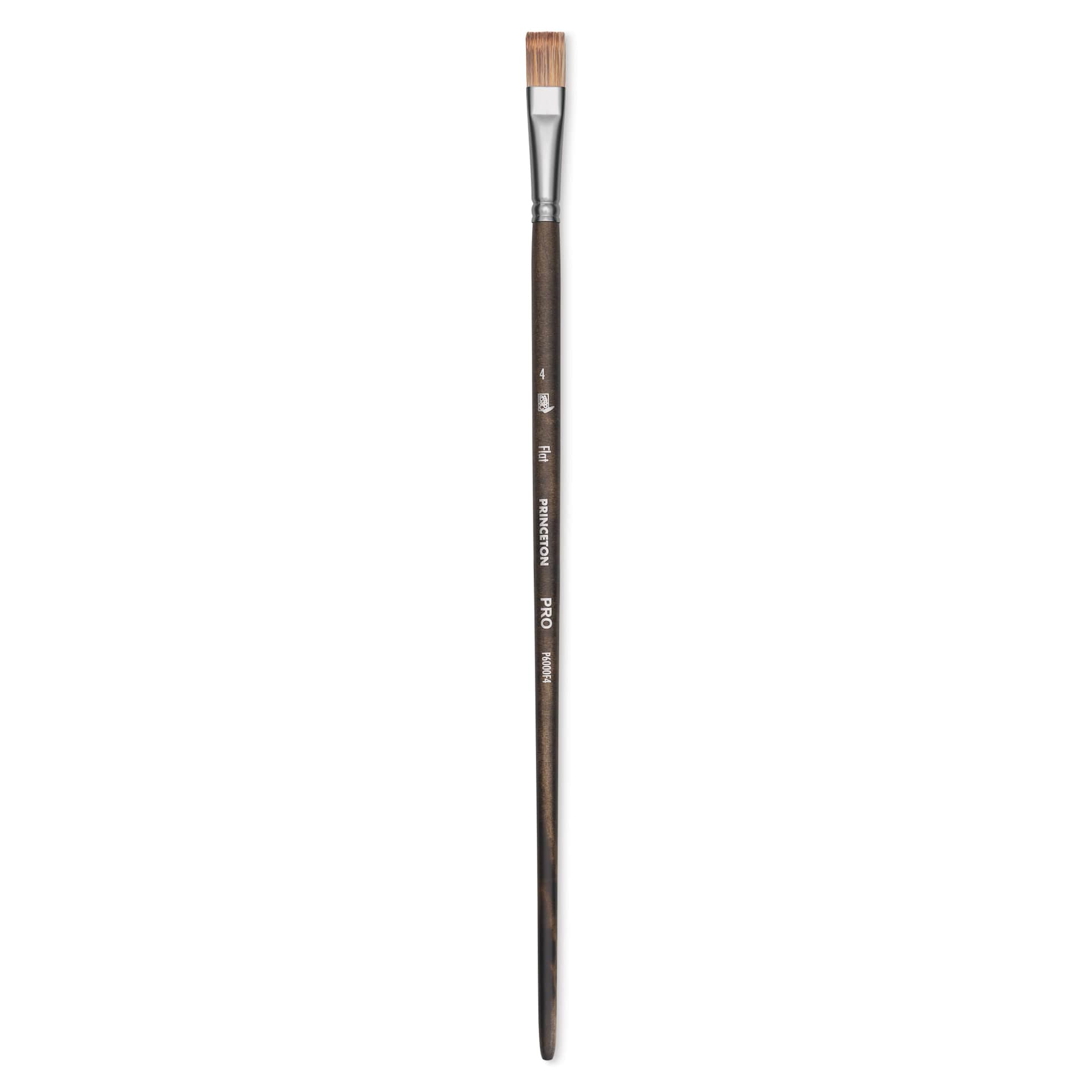 Princeton Pro Series 6000 Brush - Flat, Long Handle, Size 4