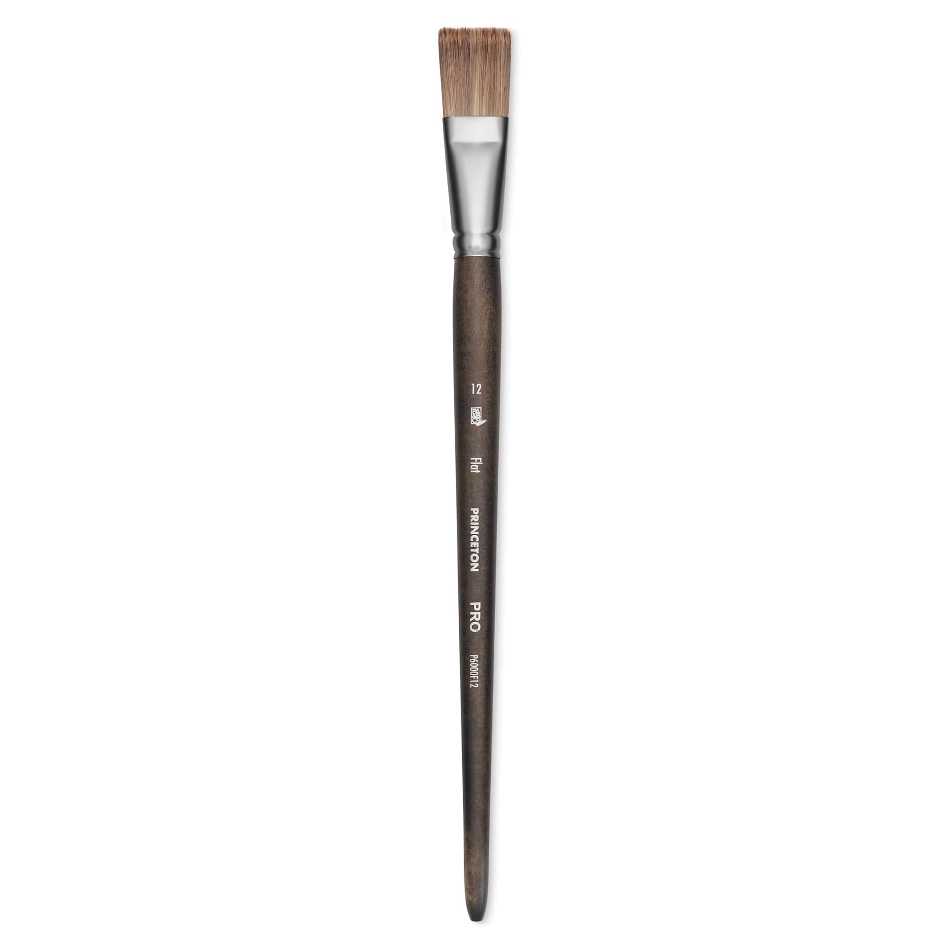 Princeton Pro Series 6000 Brush - Flat, Long Handle, Size 12