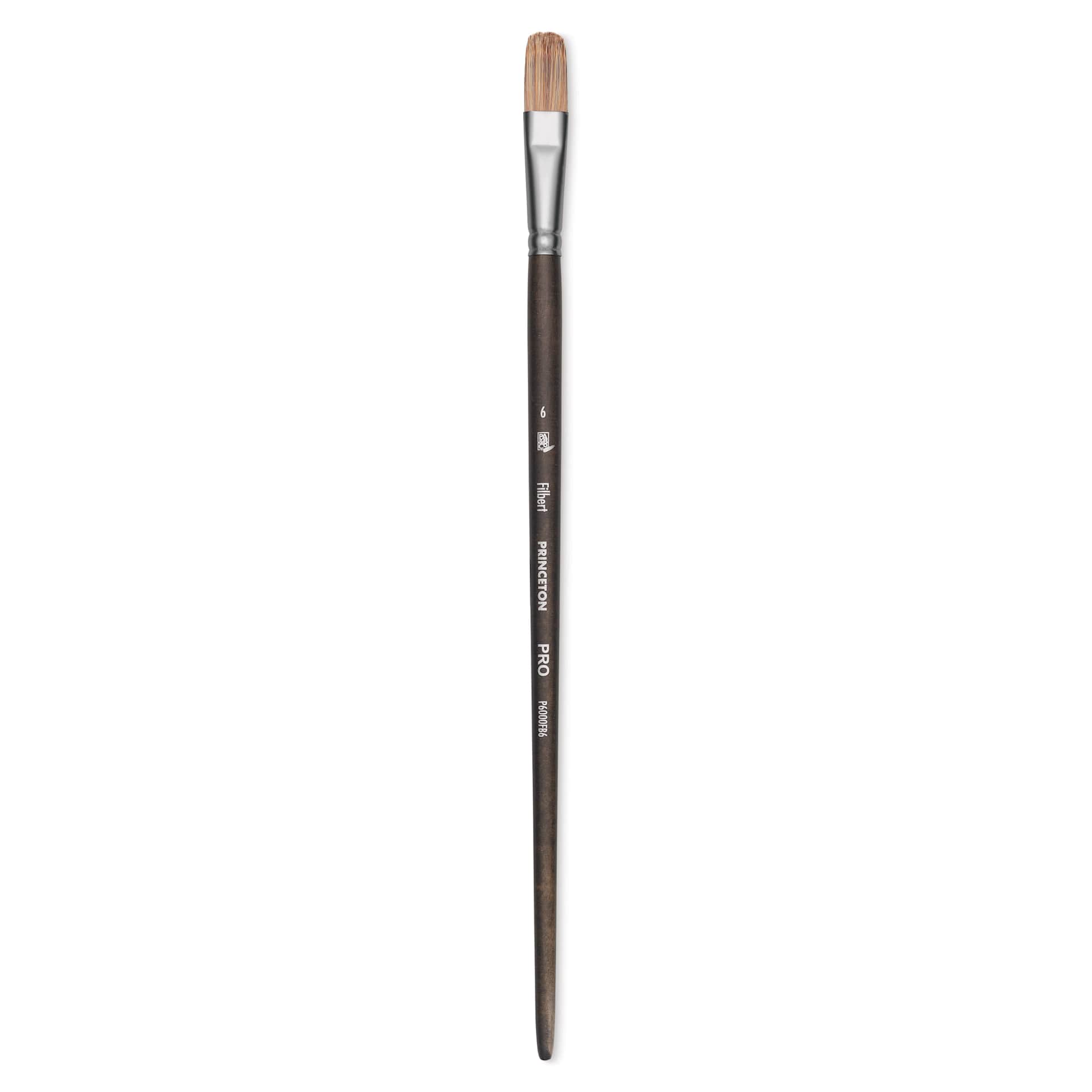 Princeton Pro Series 6000 Brush - Filbert, Long Handle, Size 6