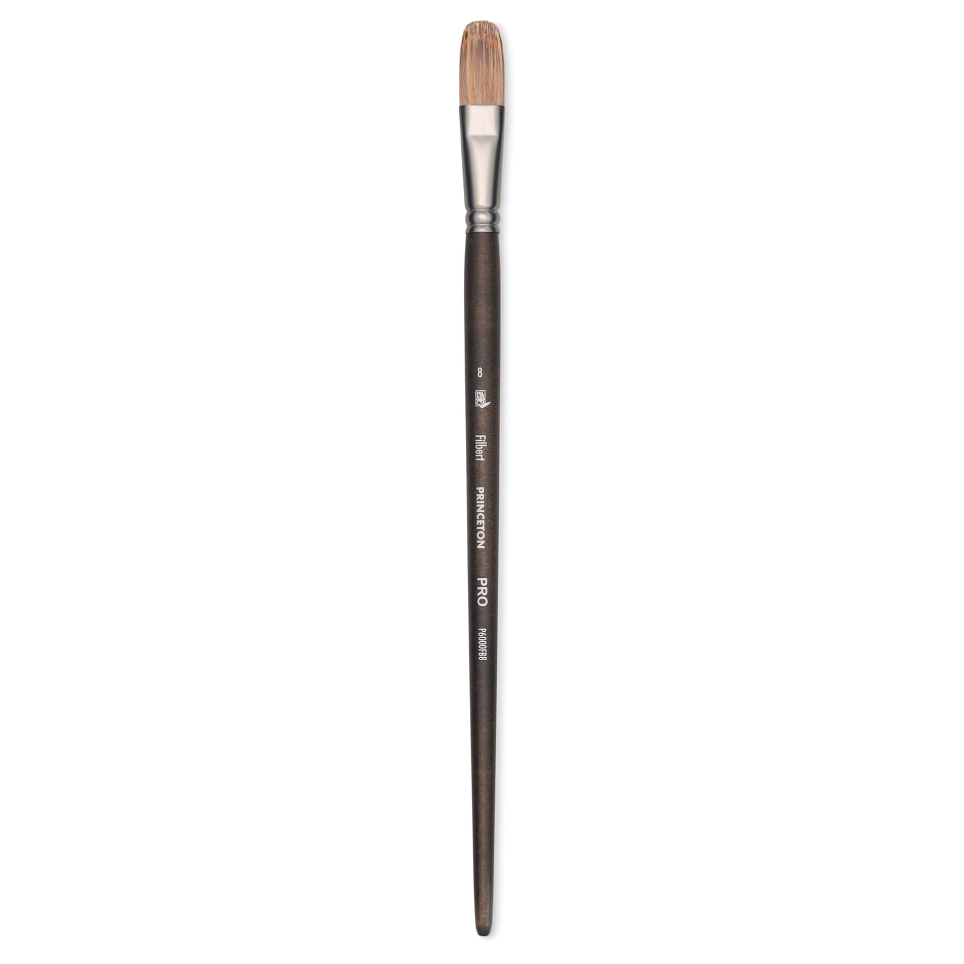 Princeton Pro Series 6000 Brush - Filbert, Long Handle, Size 8