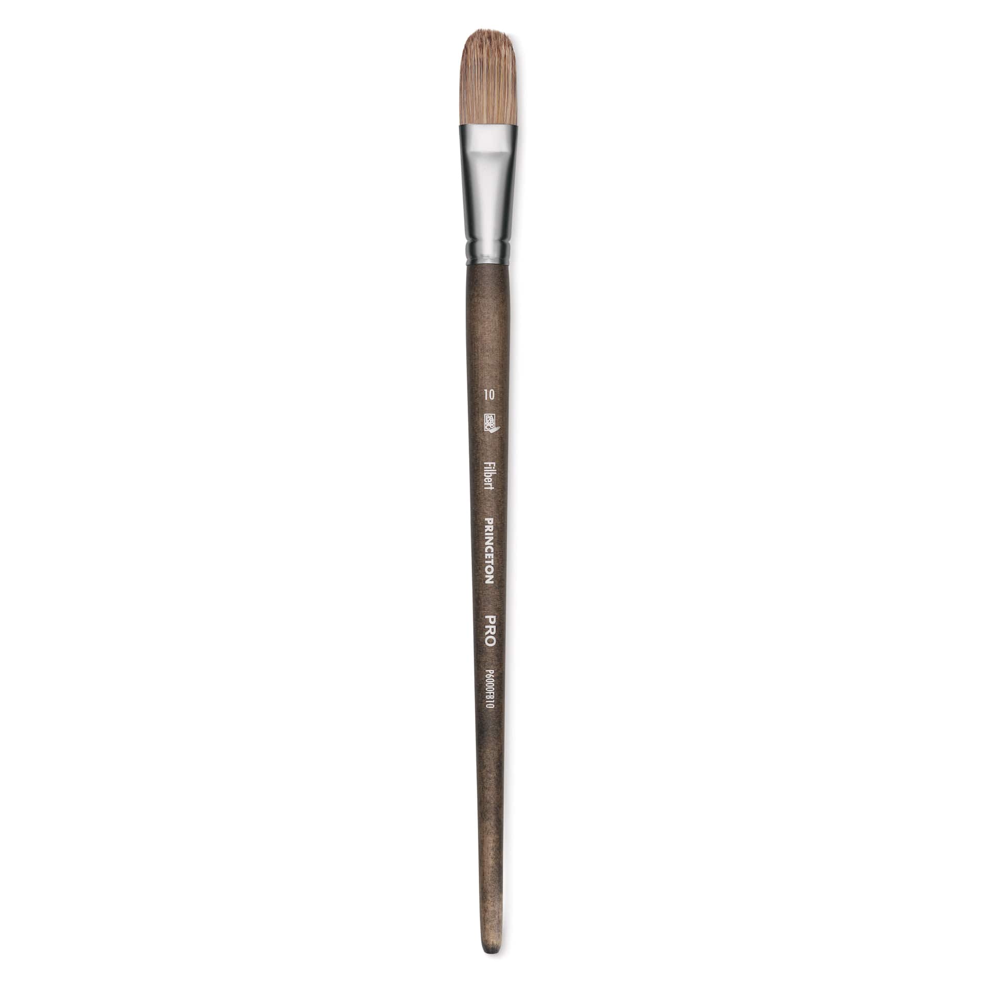 Princeton Pro Series 6000 Brush - Filbert, Long Handle, Size 10
