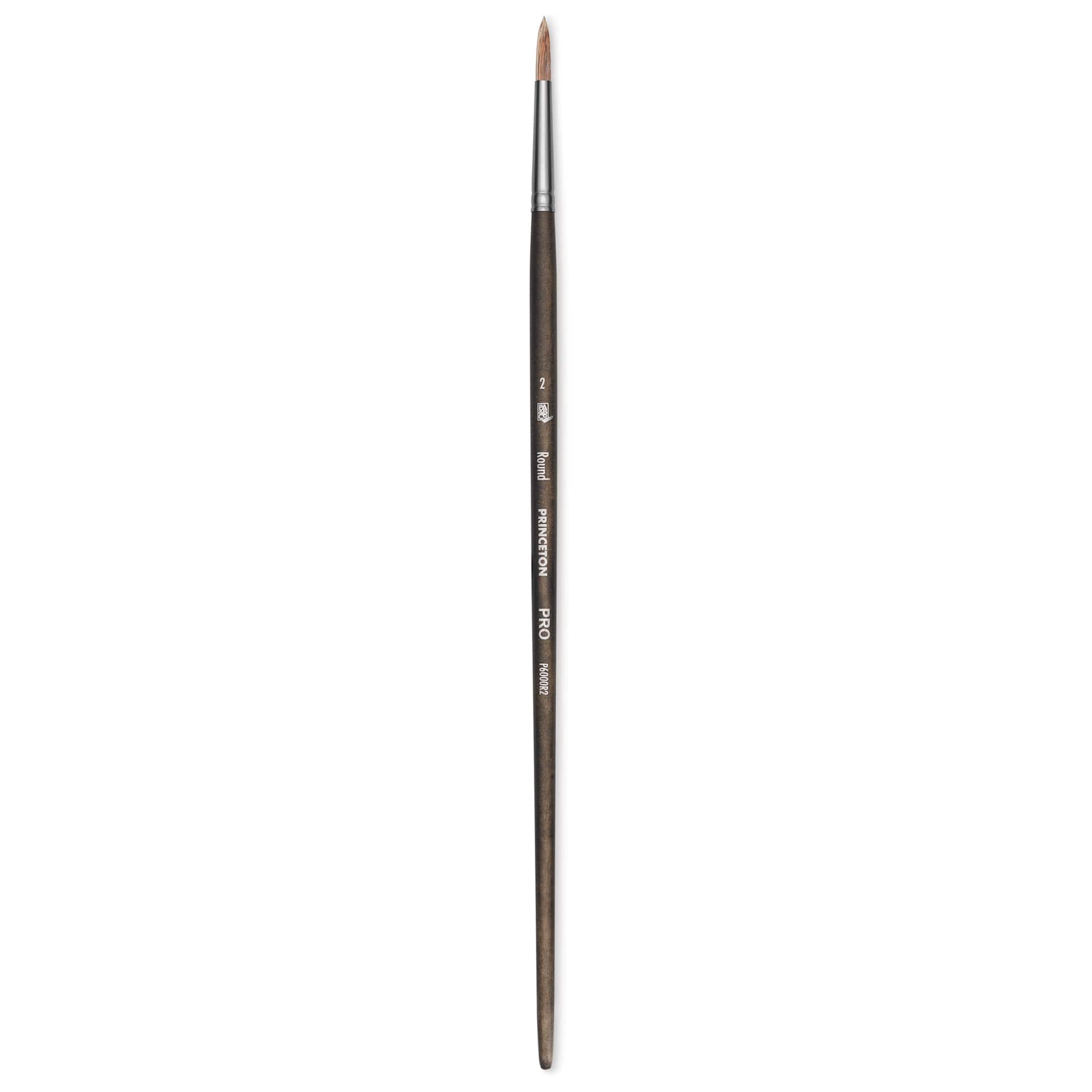 Princeton Pro Series 6000 Brush - Round, Long Handle, Size 2
