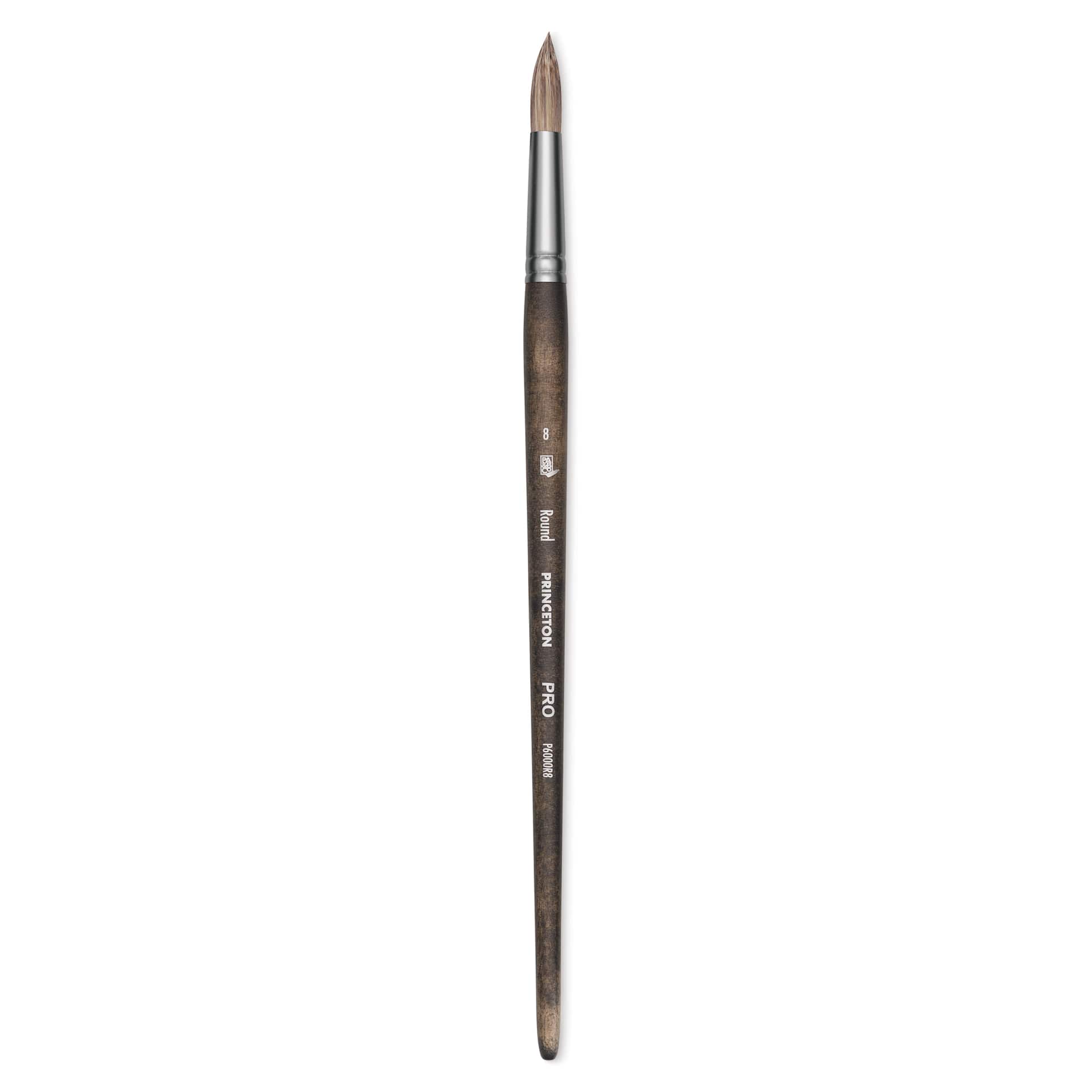 Princeton Pro Series 6000 Brush - Round, Long Handle, Size 8