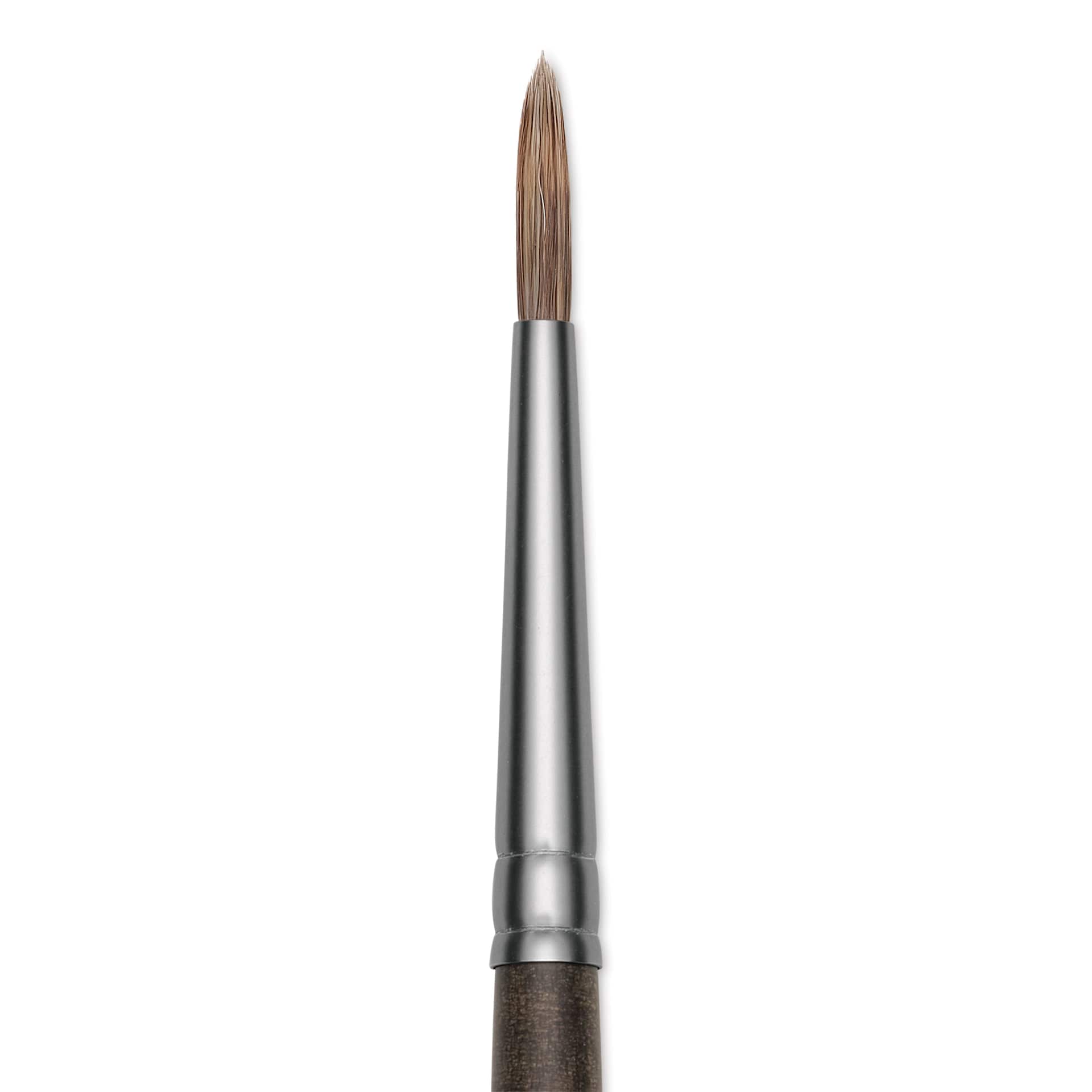 Princeton Pro Series 6000 Brush - Round, Long Handle, Size 2/0, close up