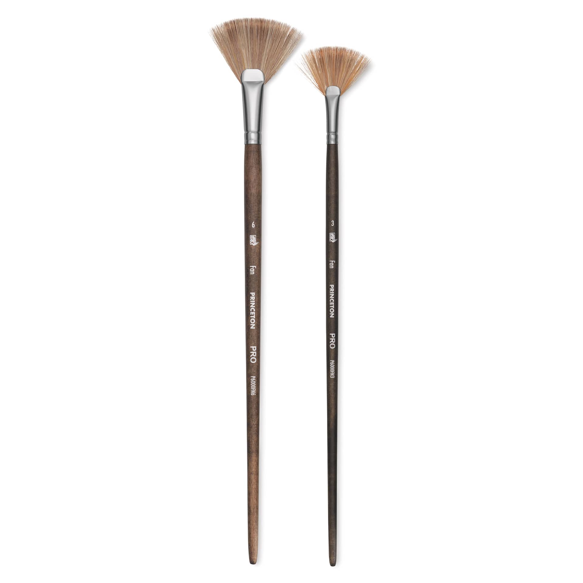 Princeton Pro Series 6000 Brushes - Fans, selection of sizes