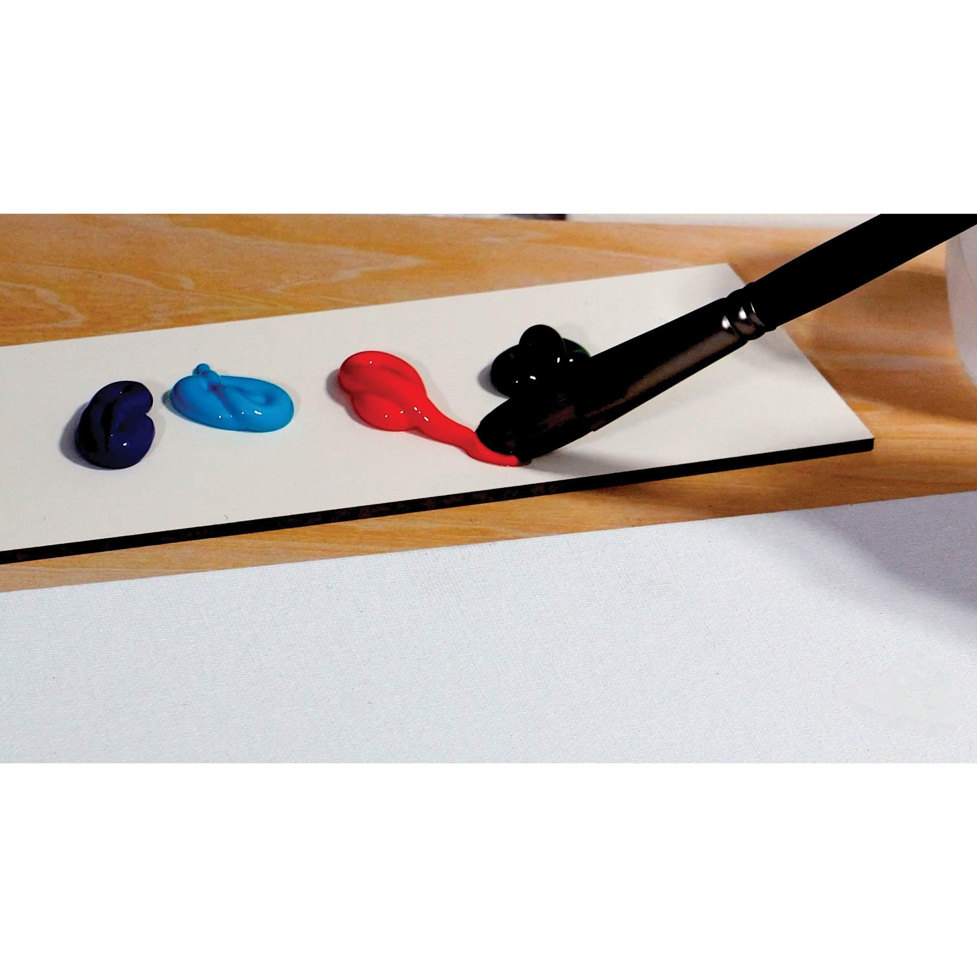 Princeton Pro Series 6000 Brushes, paint loaded onto brush