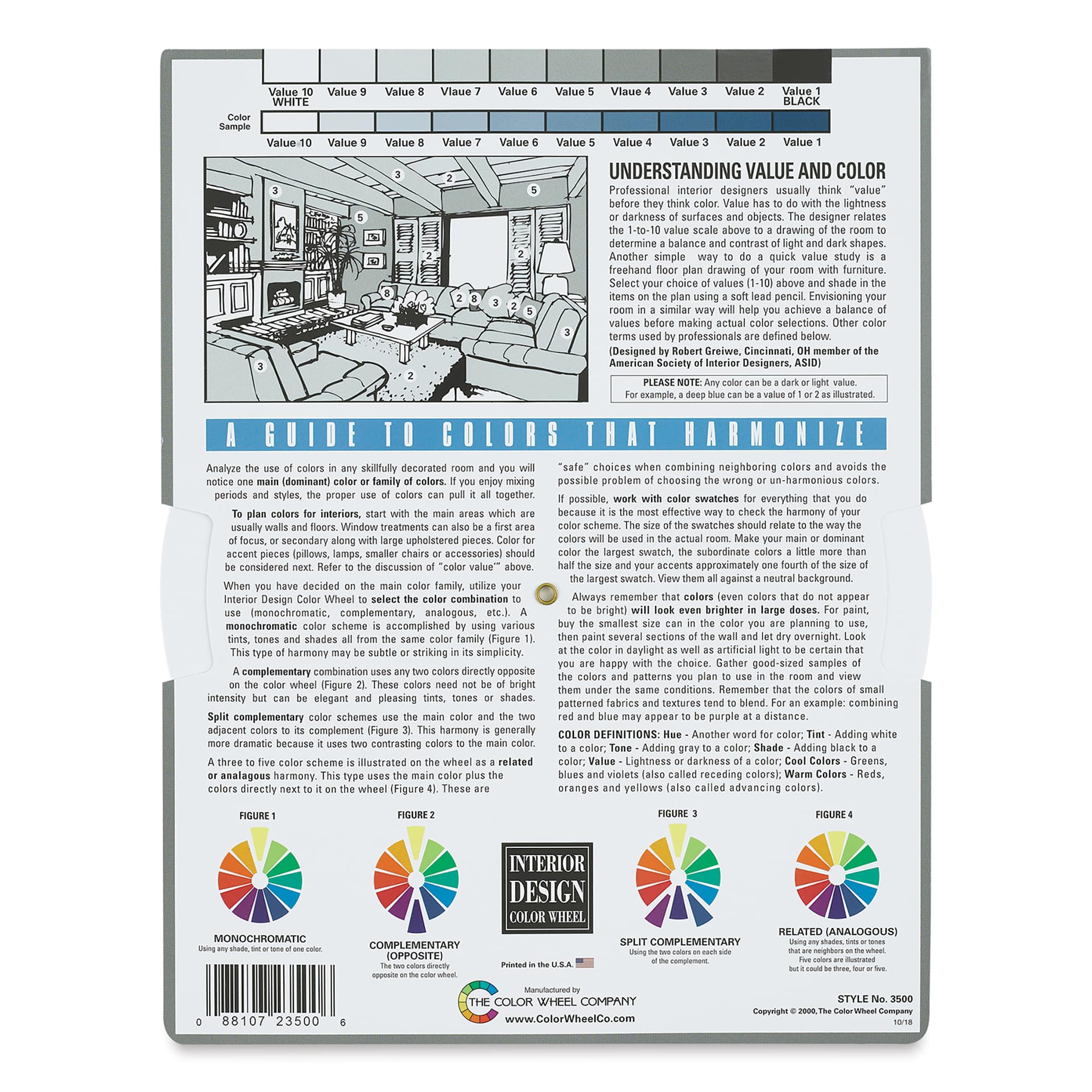 Interior Design Color Wheel (back)