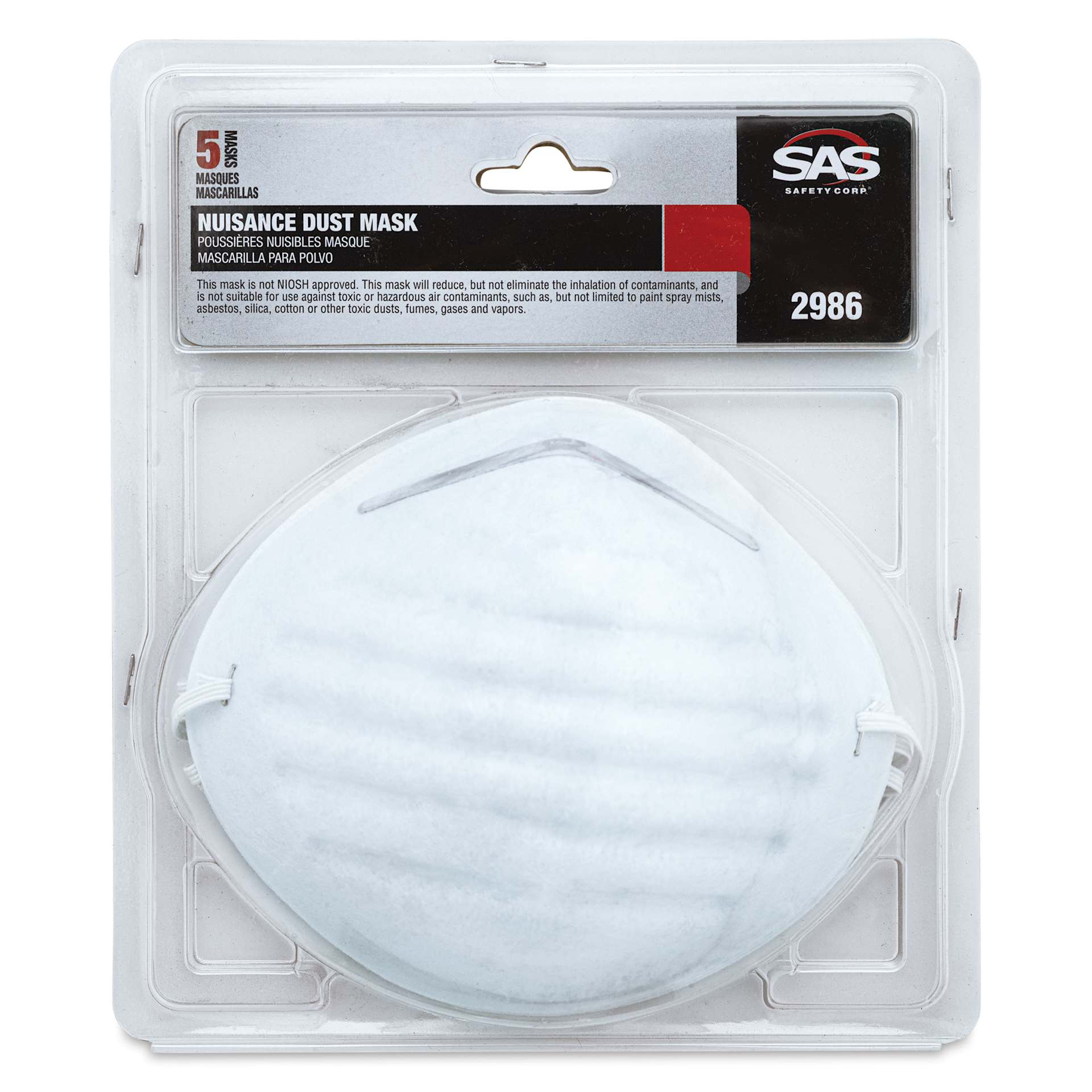 SAS Nuisance Dust Mask - Pkg of 5 - front
