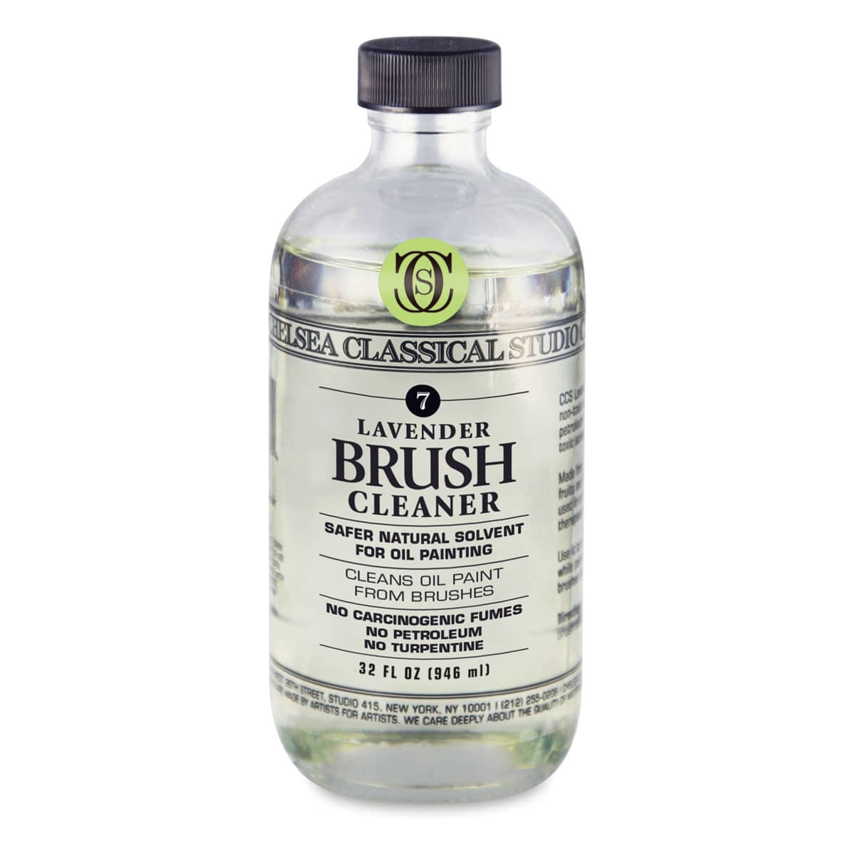 Chelsea Classical Studio Lavender Brush Cleaner - Front of 32 oz bottle shown