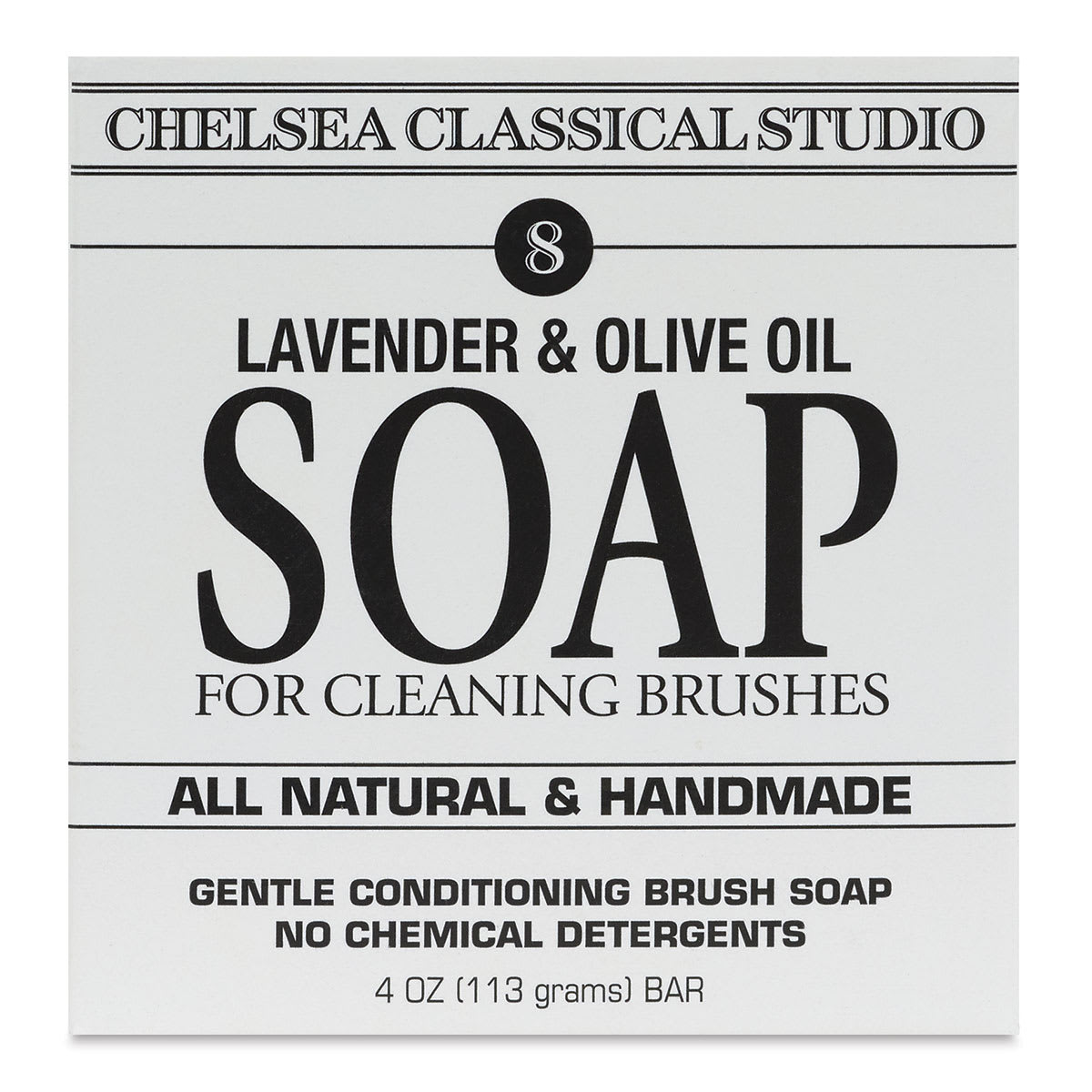 Chelsea Classical Studio Lavender & Olive Oil Soap - Front view of package
