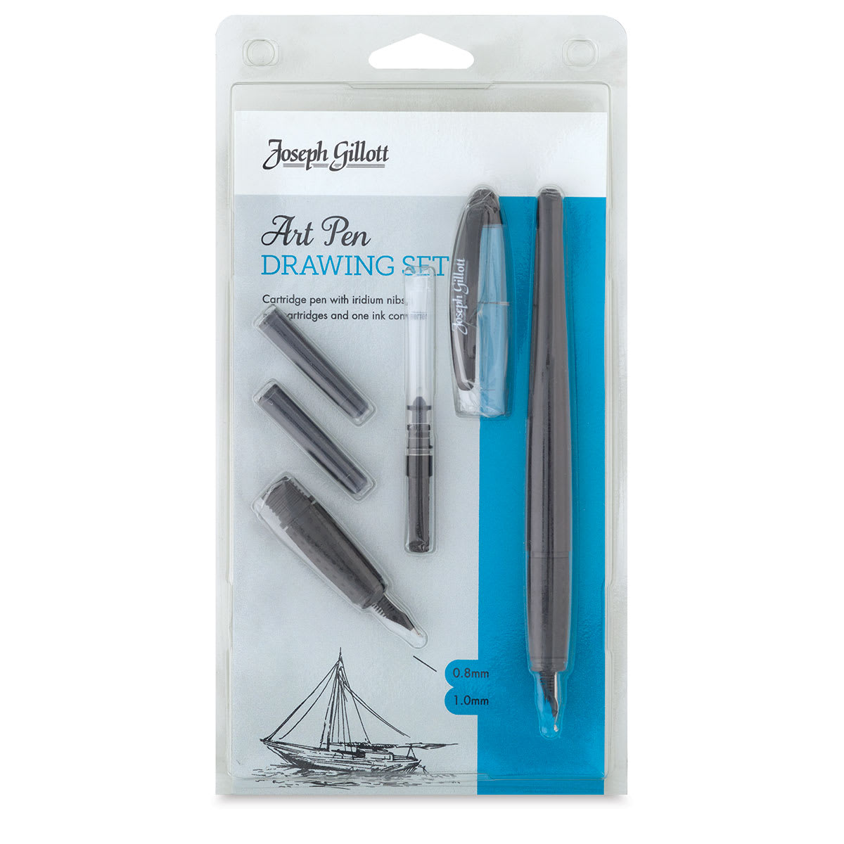 William Mitchell Calligraphy Sets - Front view of package of Art Pen Drawing Set