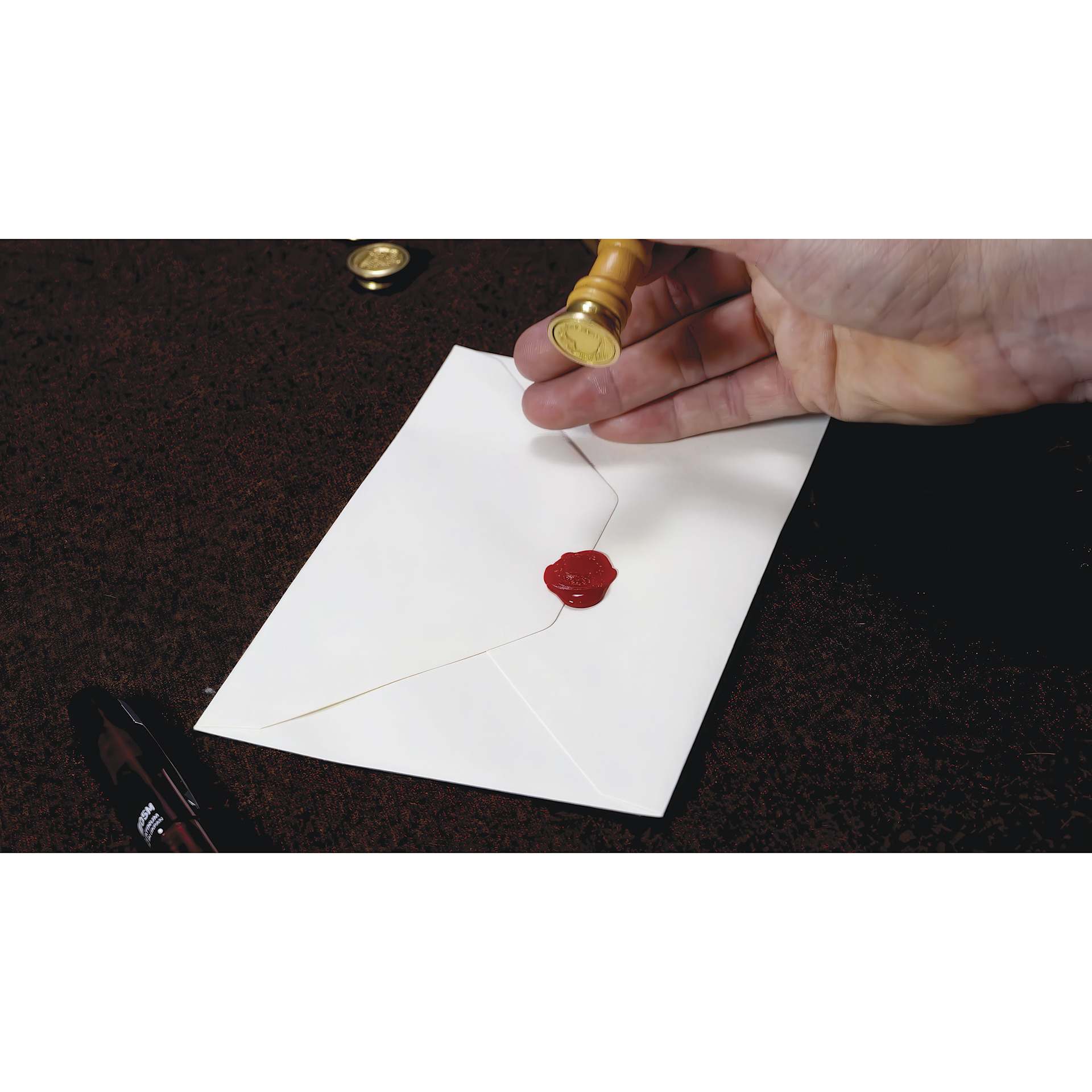 Manuscript Wax Sealing Kit - Set of 3, Holiday, red wax seal