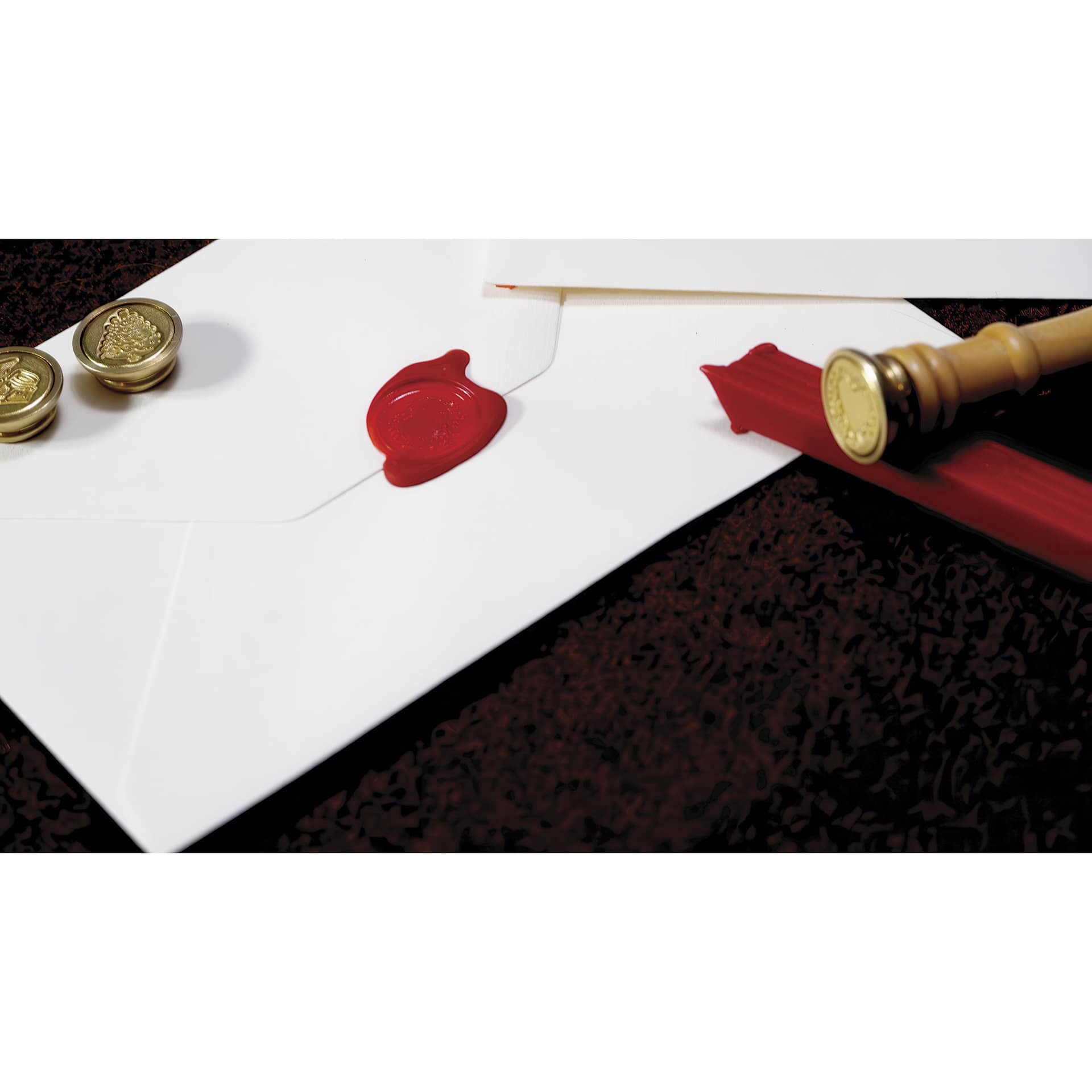 Manuscript Wax Sealing Kit - Set of 3, Holiday, close-up of seal