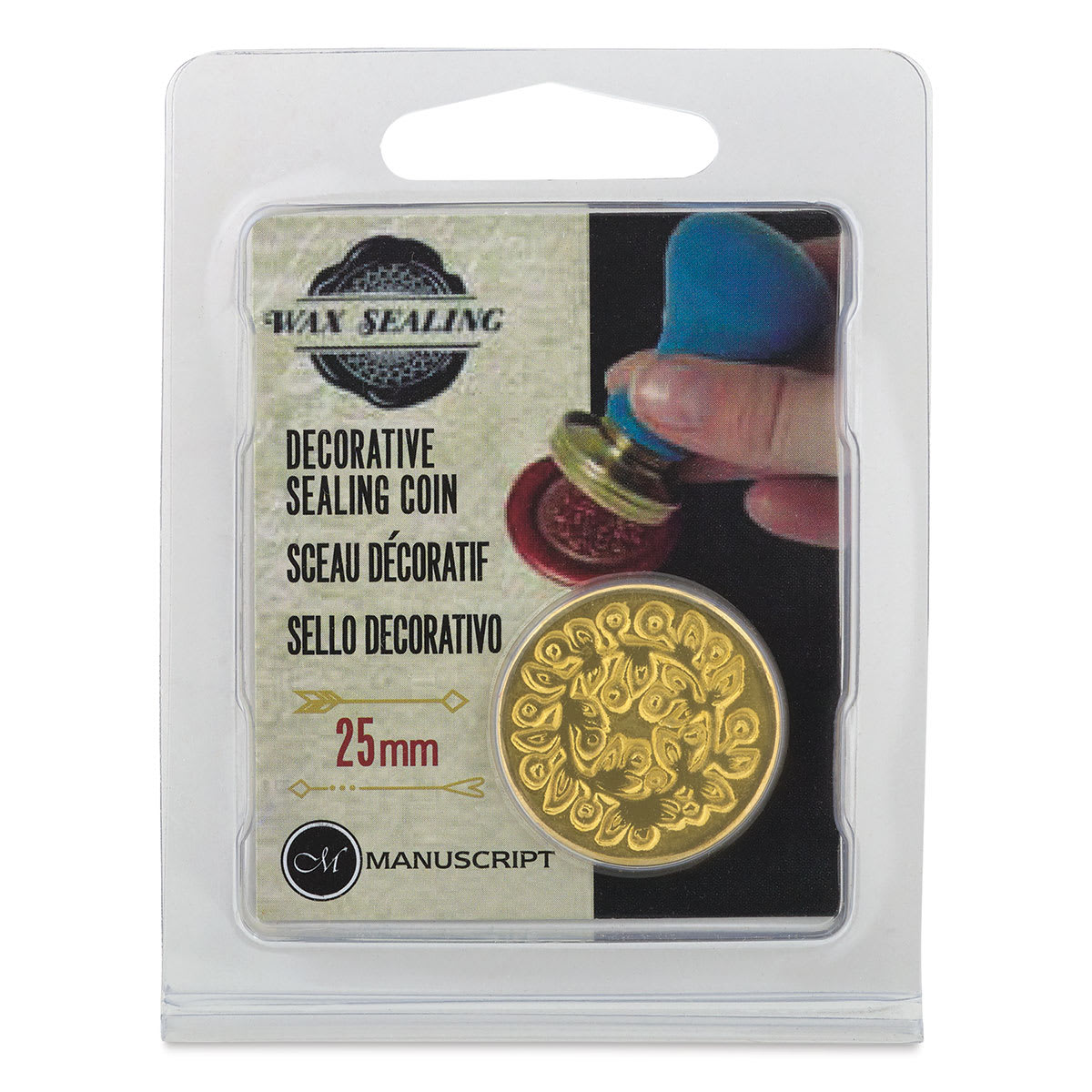 Manuscript Large Sealing Coins - Front view of Berry Wreath package