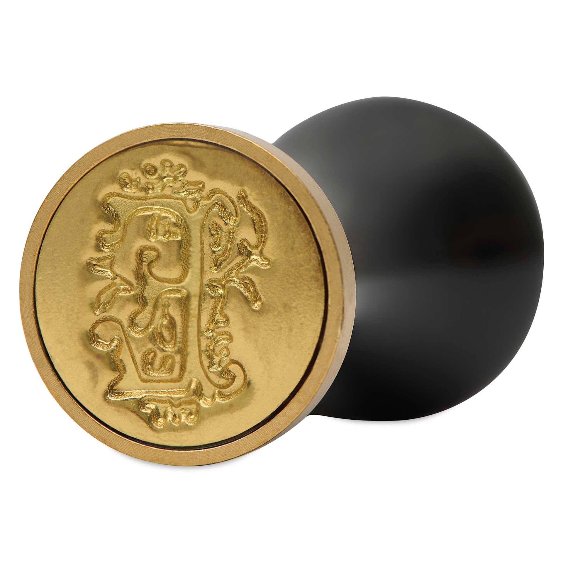 Manuscript Ceramic Mini Initial Sealing Coin Set - Letter E